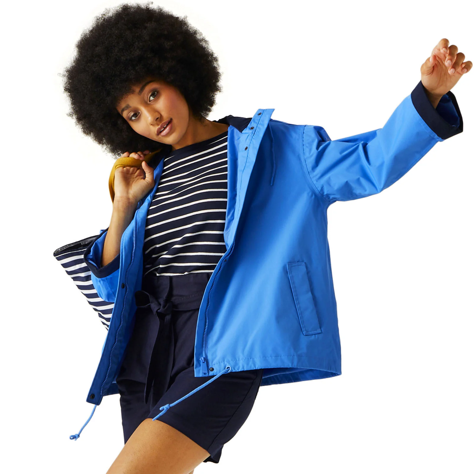 Regatta Womens Sarika Giovanna Fletcher Hooded Waterproof Jacket - Image 8