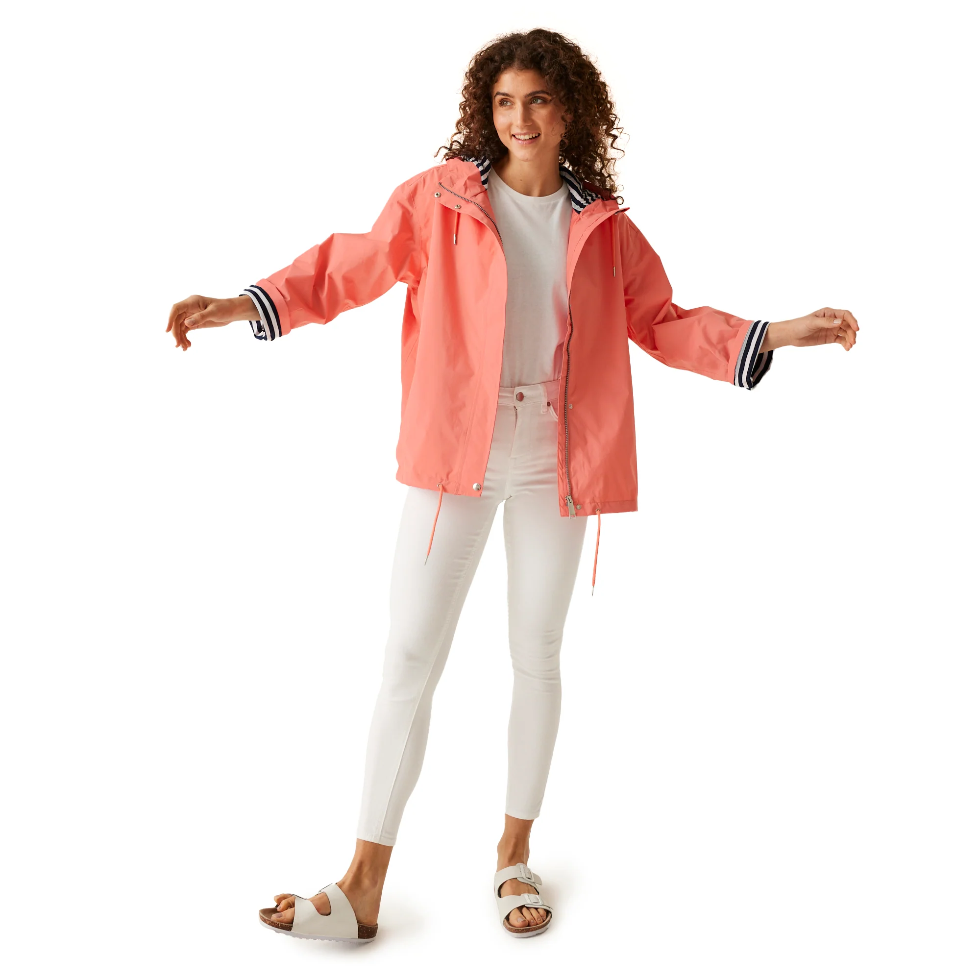 Regatta Womens Sarika Giovanna Fletcher Hooded Waterproof Jacket - Image 9
