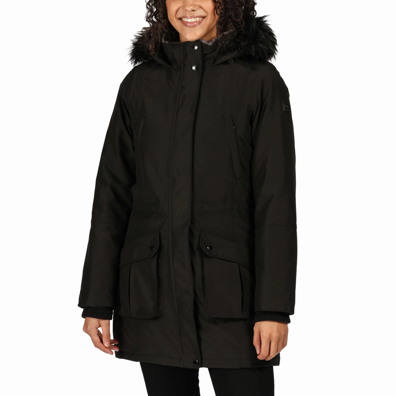 Regatta Womens Sefarina Waterproof Parka Jacket - Black - Image 3