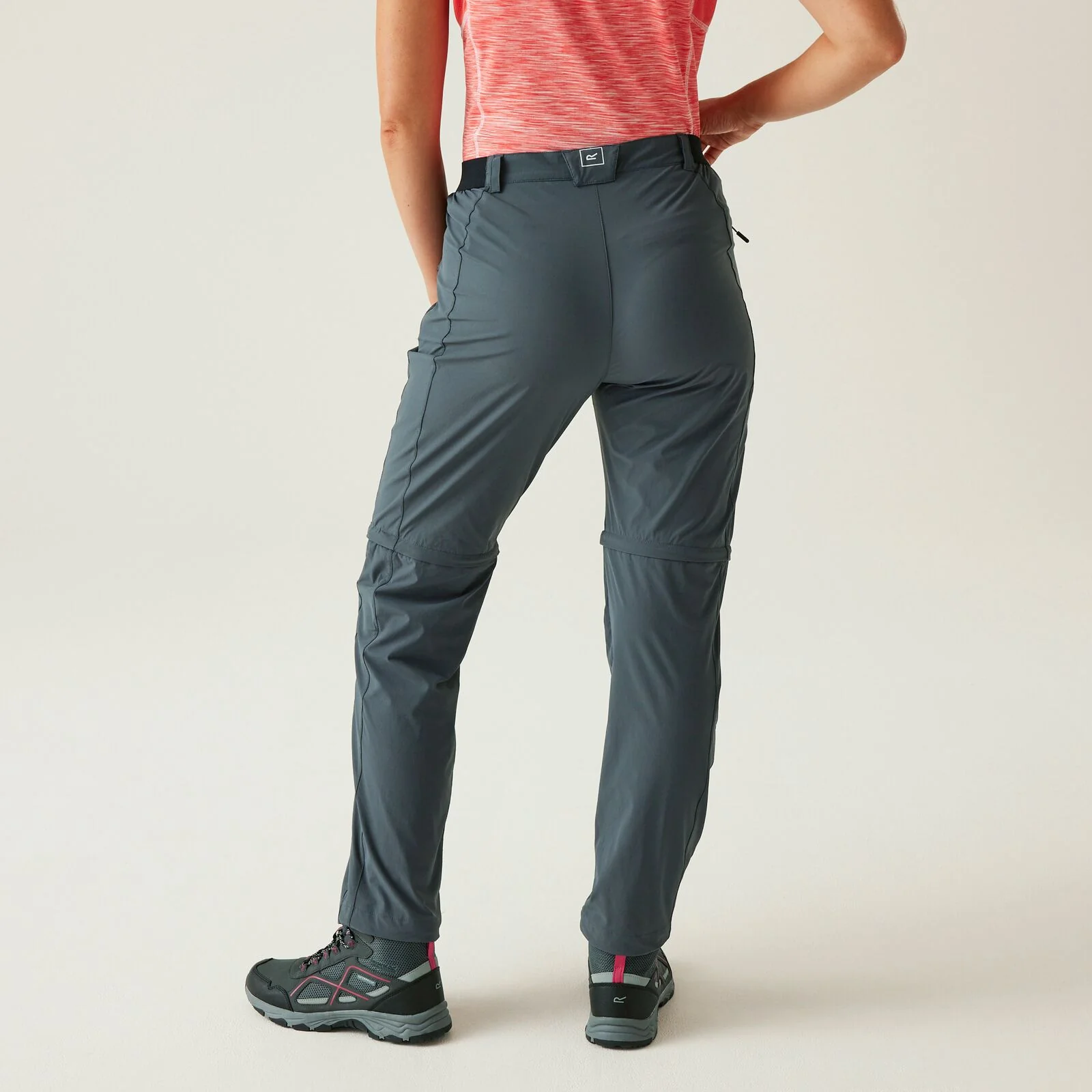 Regatta Womens Travel Light Zip Off Packaway Walking Trousers - Image 4