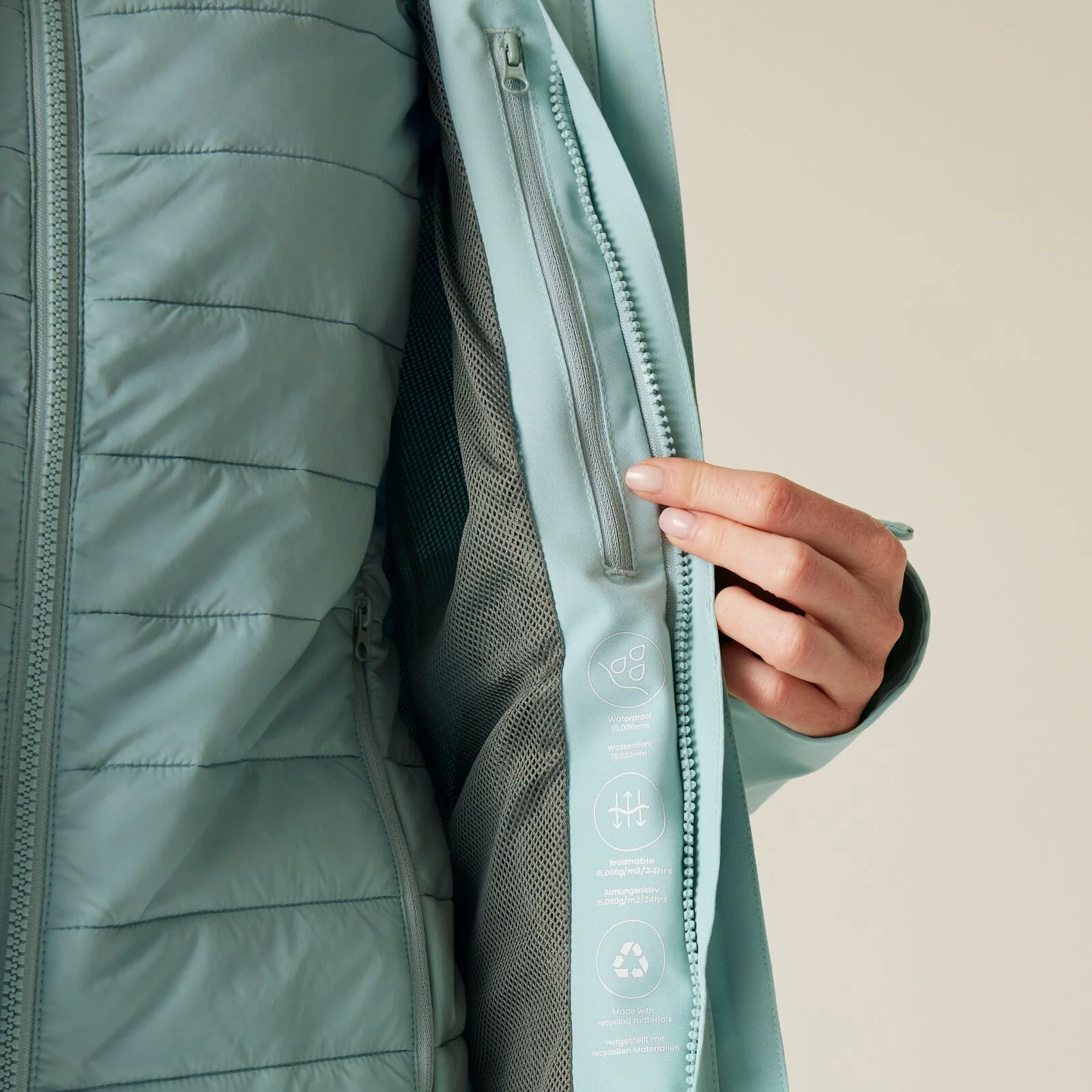 Regatta Womens Wentwood Waterproof 3 in 1 Jacket - Image 33