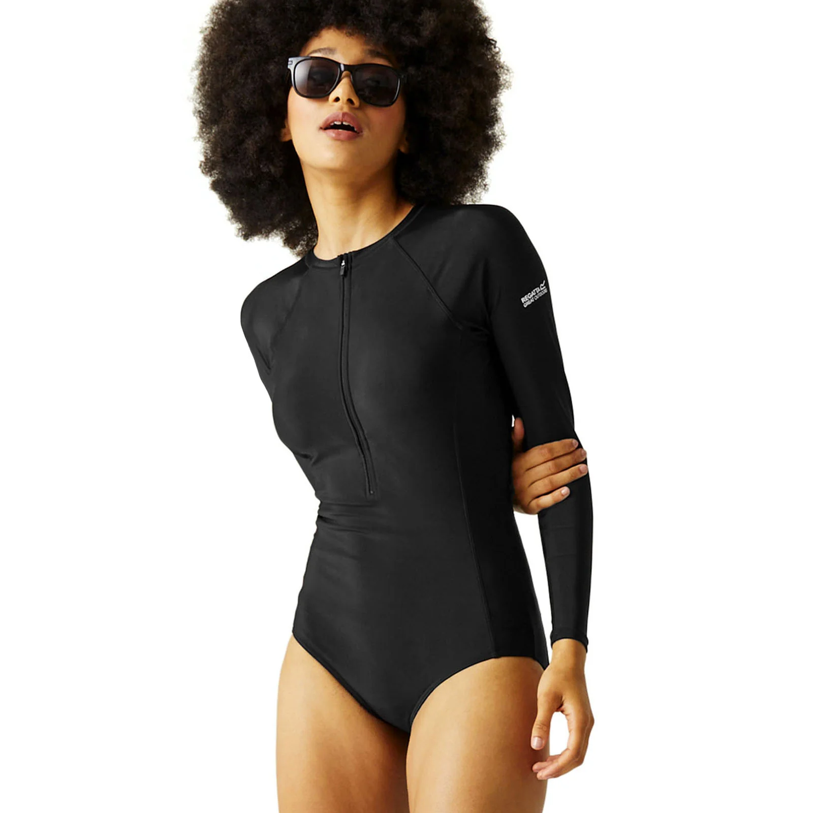 Regatta Womens Willowfield Long Sleeve Swimming Costume - Image 2