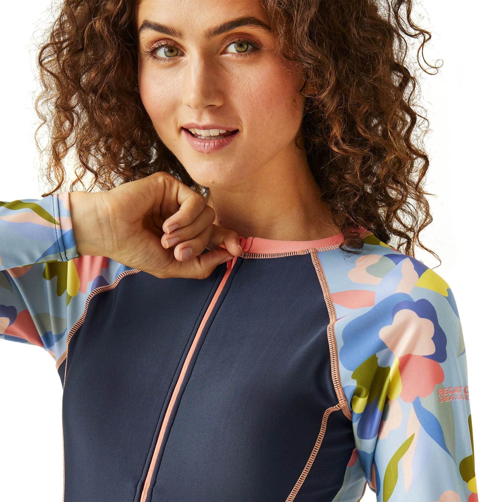 Regatta Womens Willowfield Long Sleeve Swimming Costume - Image 7