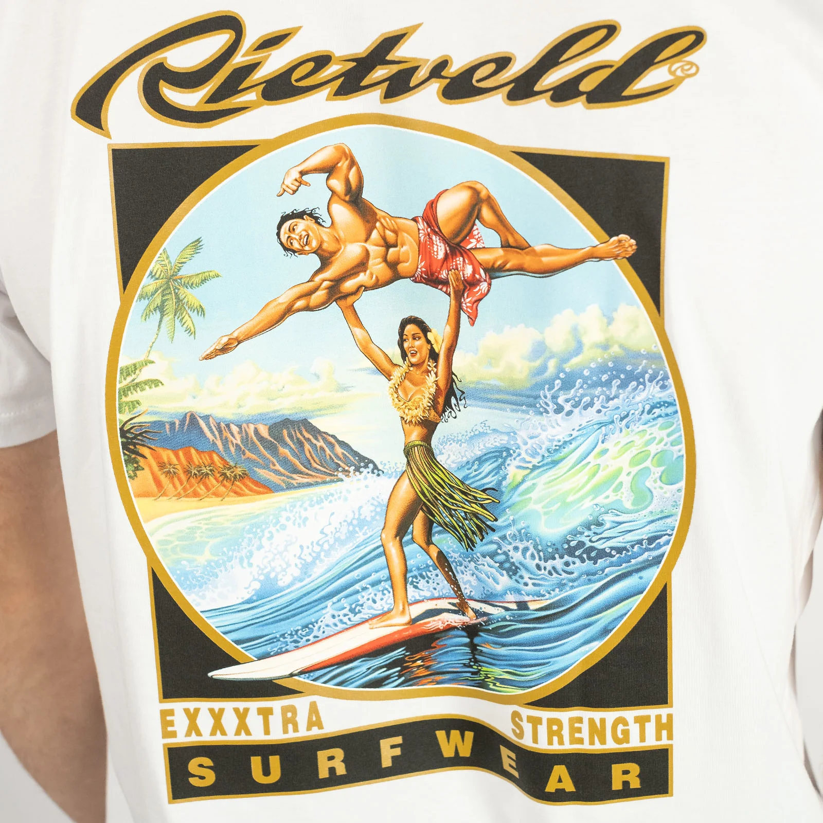 Rietveld Mens Exxtra Strength Graphic Crew Neck T-Shirt - Image 9