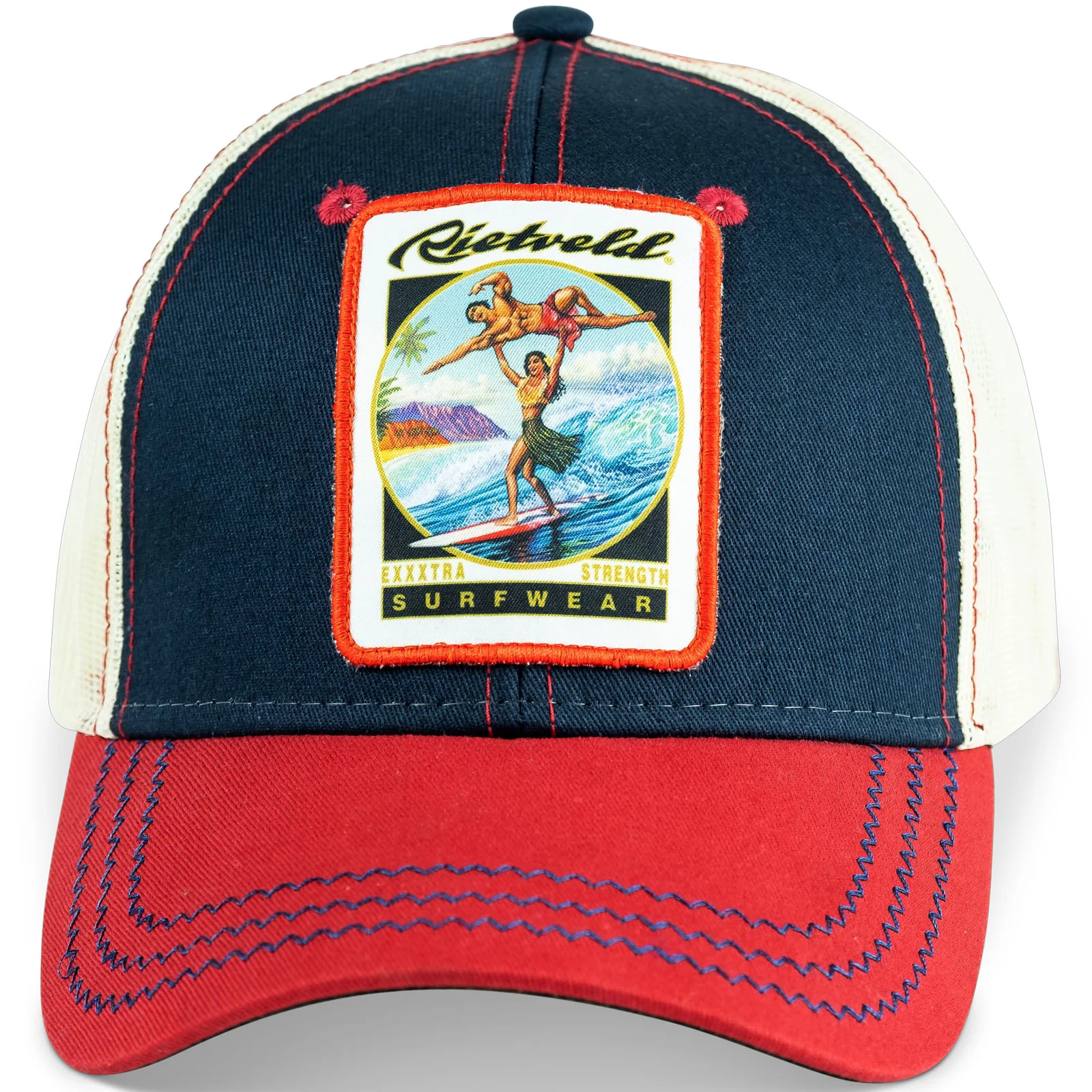 Rietveld Mens Exxtra Strength Snapback Trucker Cap - Image 2