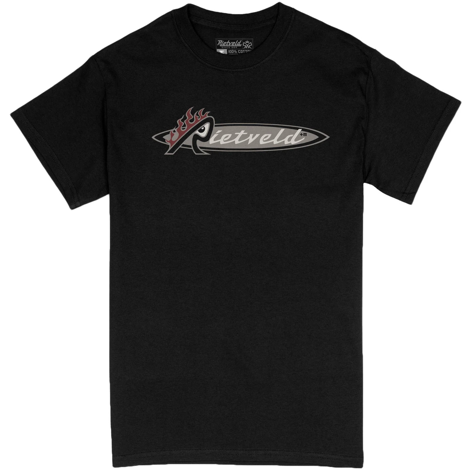 Rietveld Mens Heat Stick Core T-Shirt - Black