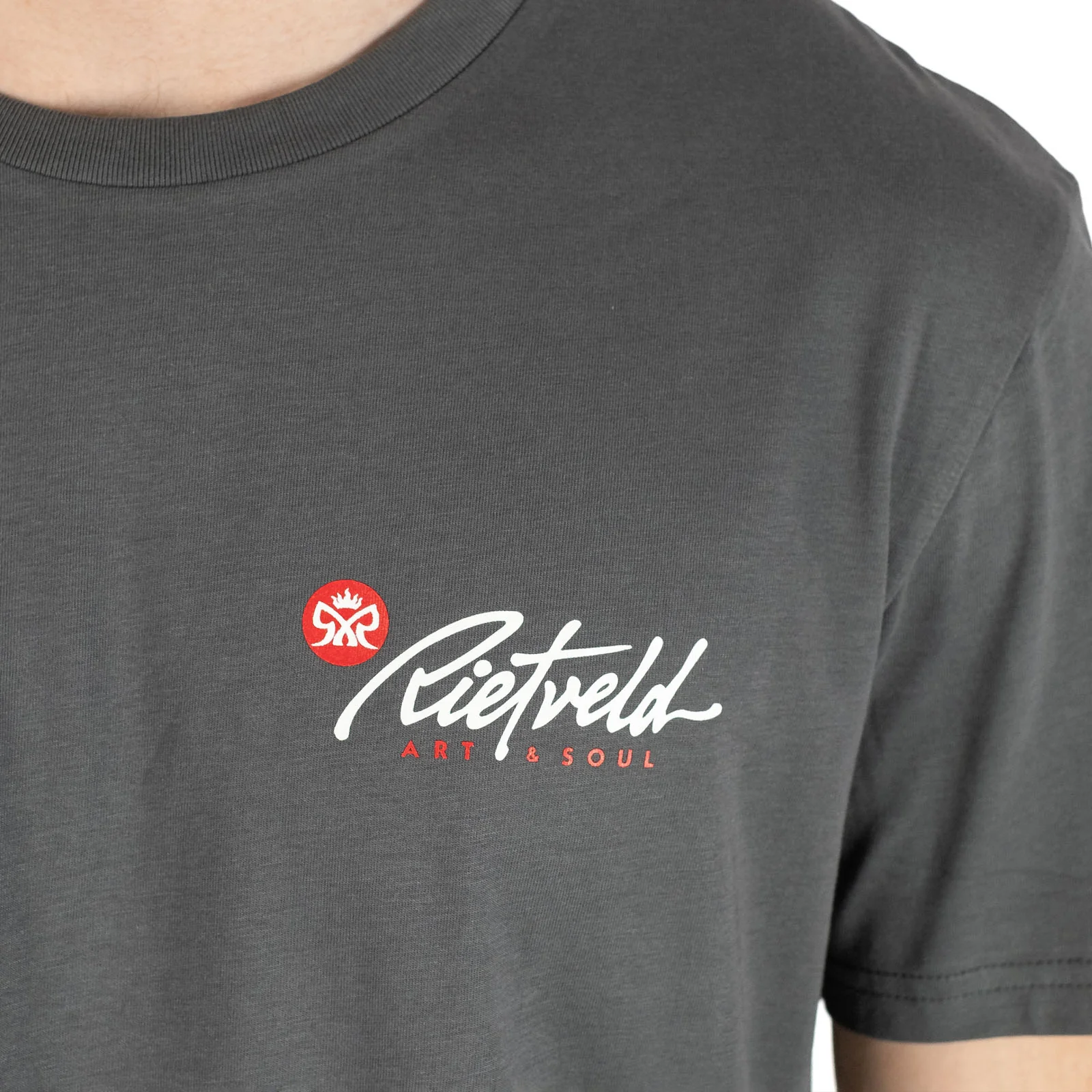 Rietveld Mens Surf Skull Classic Cotton Crew Neck T-Shirt - Image 6