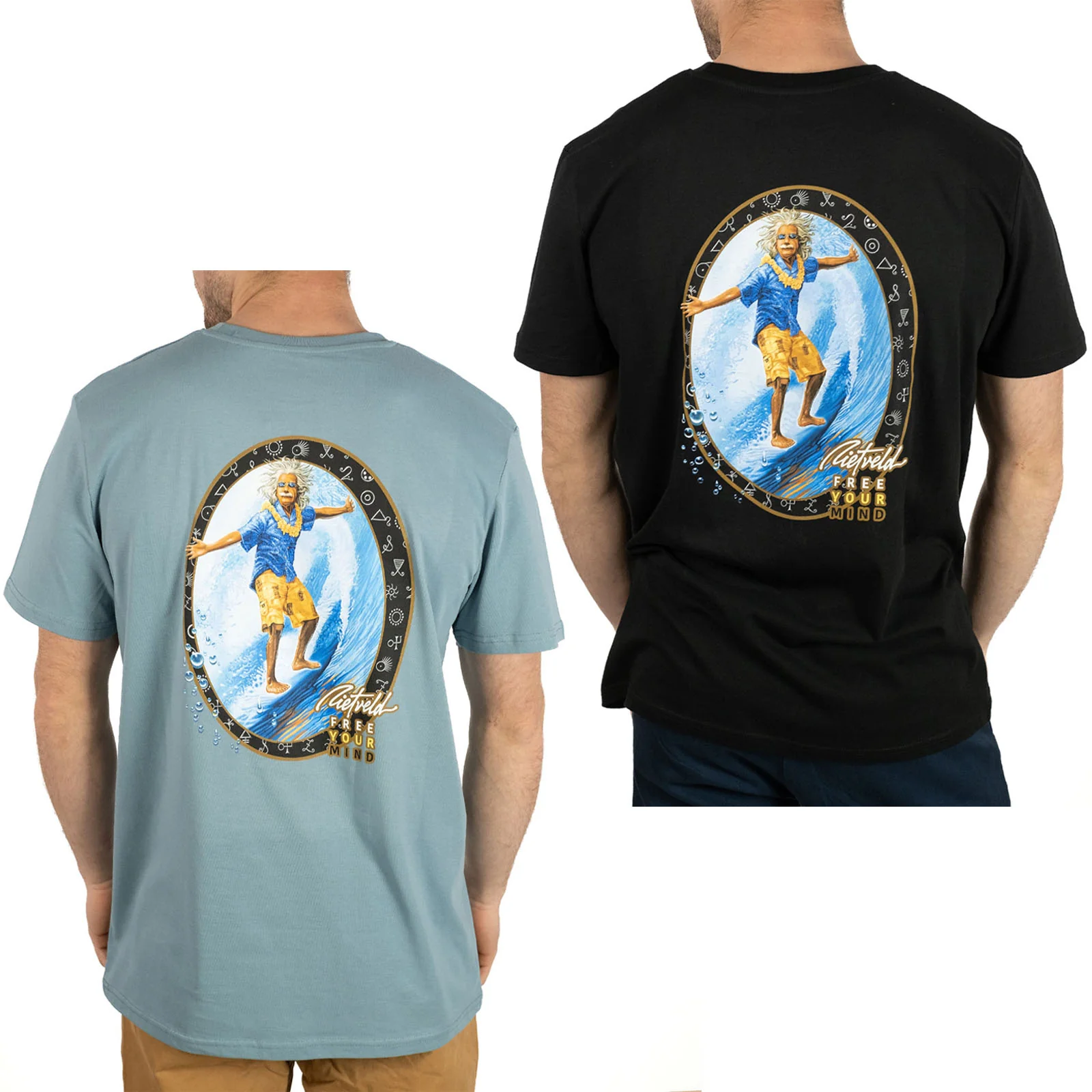 Rietveld Mens Surfin Al Classic Graphic T-Shirt Tee