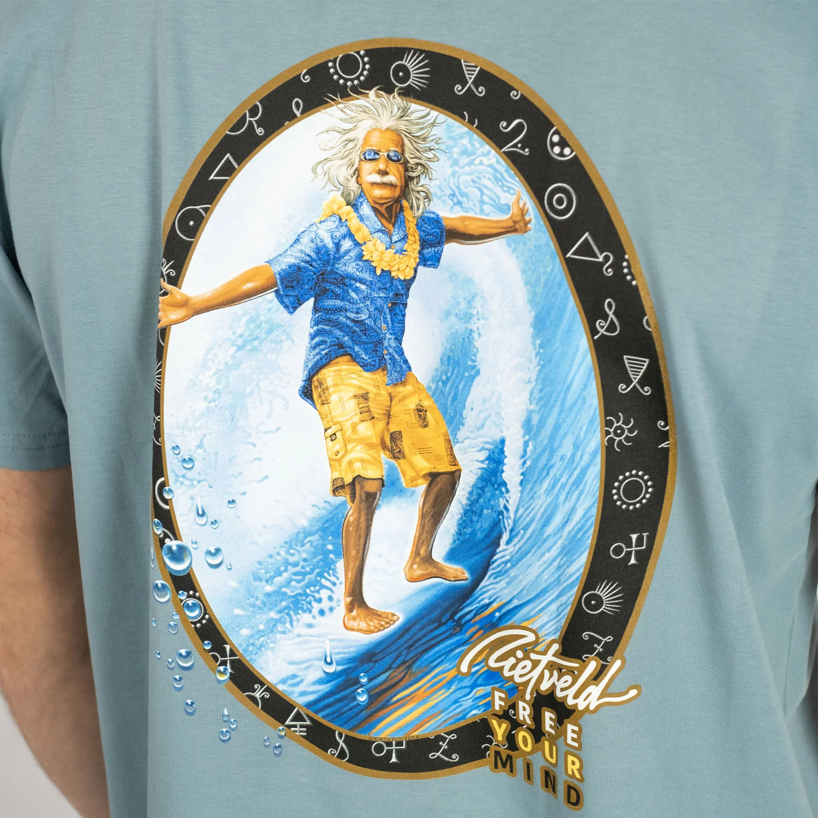 Rietveld Mens Surfin Al Classic Graphic T-Shirt Tee - Image 9