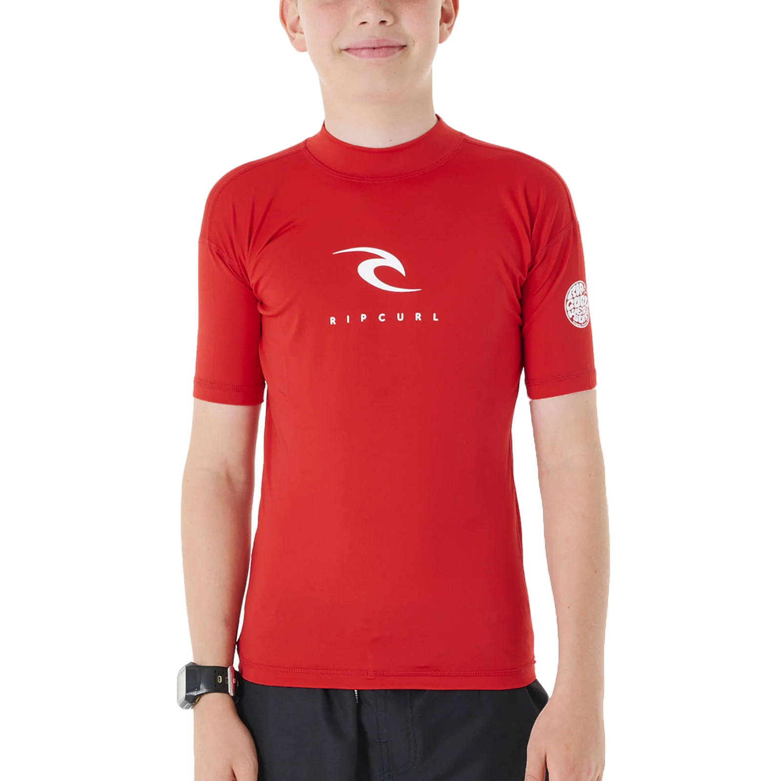 Rip Curl Kids Corps Short Sleeve Rash Vest T-Shirt - Image 3