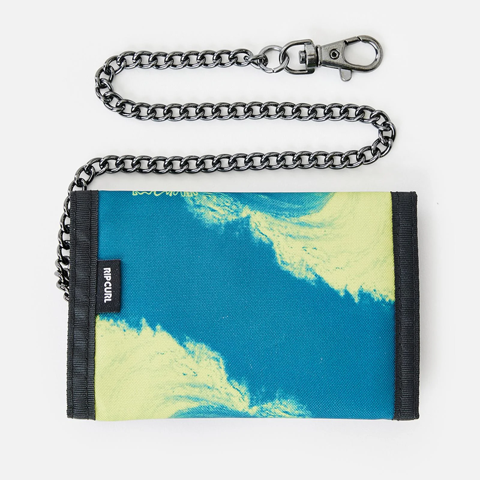 Rip Curl Chain Surf Key Chain Tri-Fold Wallet - Green - Image 2