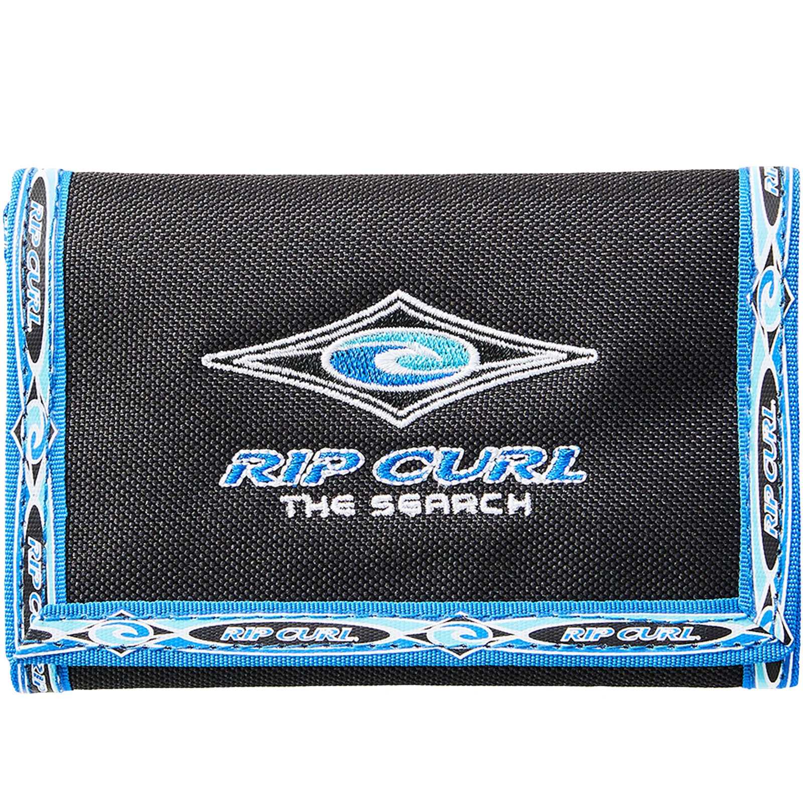 Rip Curl Crusher Tri Fold ID Wallet - Black/Blue