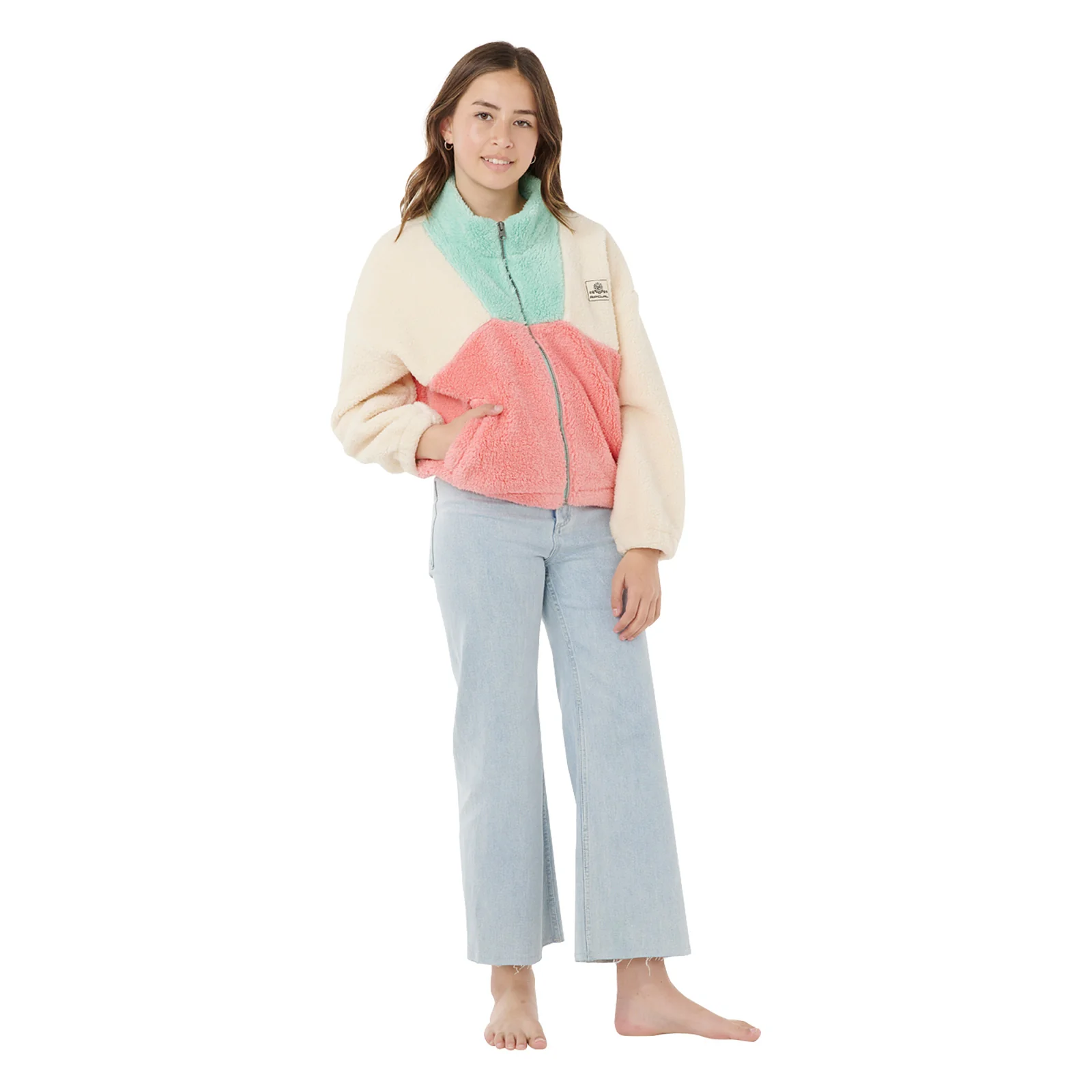 Rip Curl Kids Block Party Polar Full Zip Fleece - Image 4