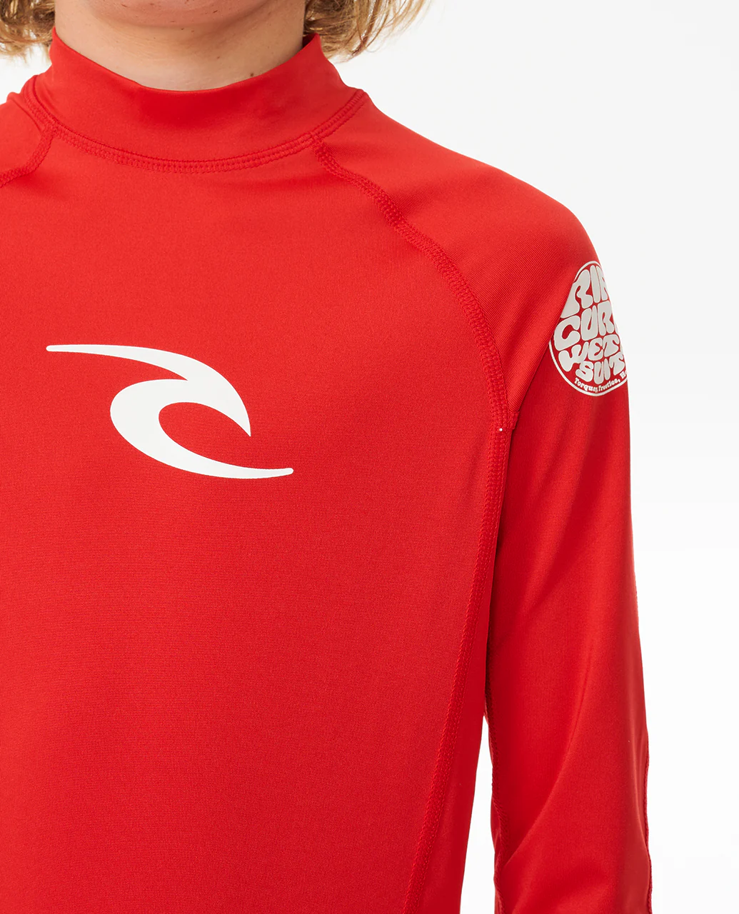 Rip Curl Kids Brand Wave UPF 50 Long Sleeve Rash Vest - Image 14