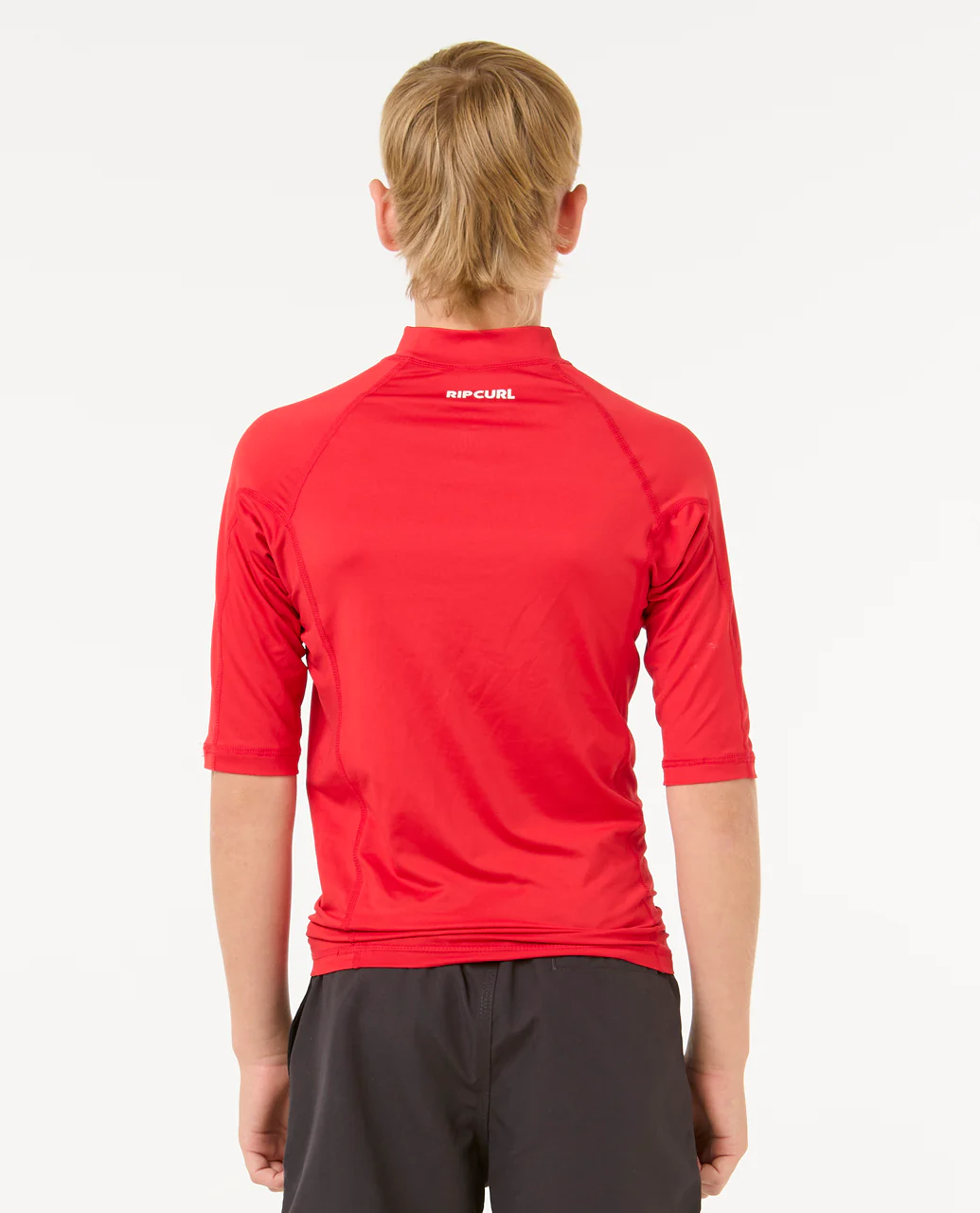 Rip Curl Kids Brand Wave UPF 50 Short Sleeve Rash Vest - Image 13