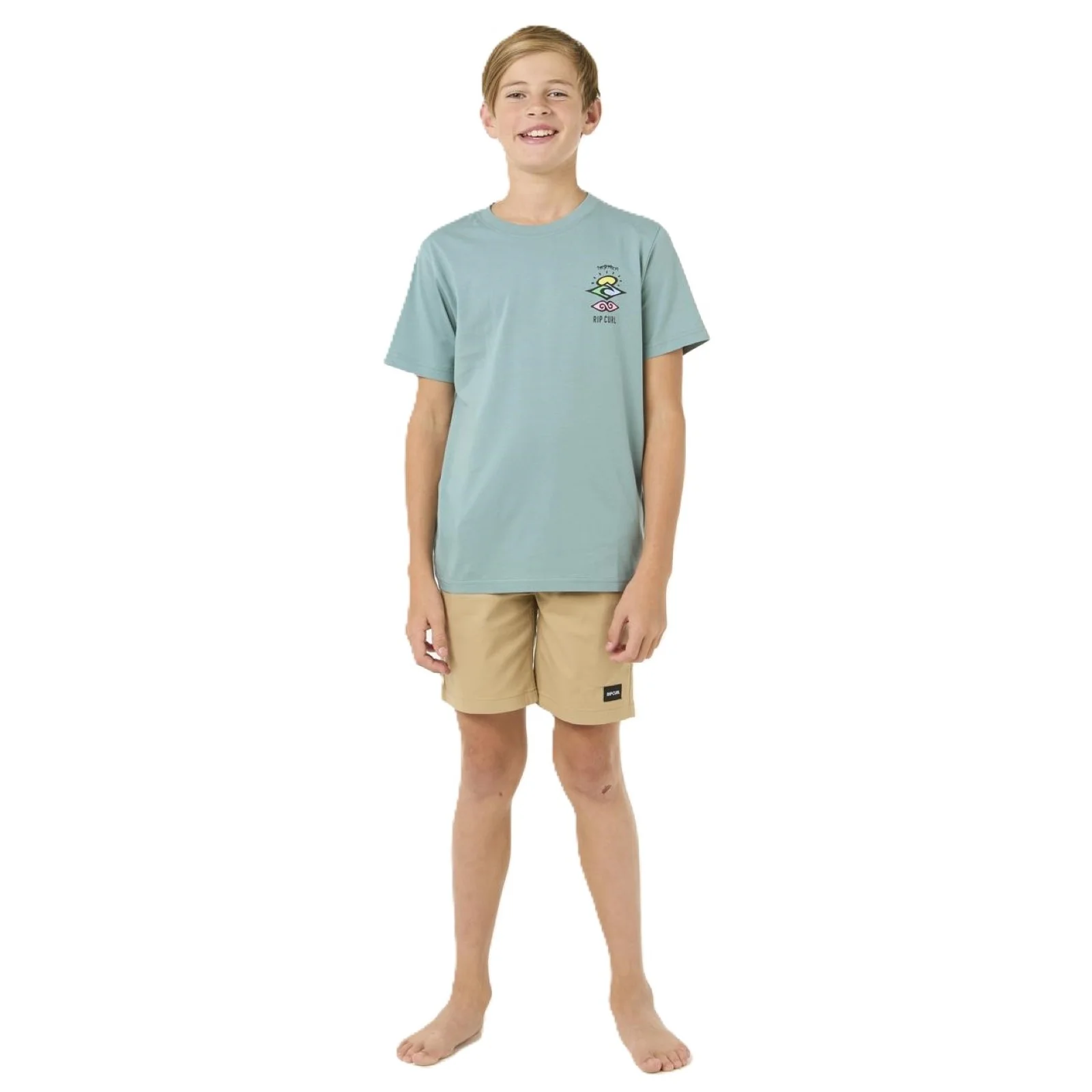 Rip Curl Kids Search Icon Short Sleeve Crew Neck T-Shirt - Image 21