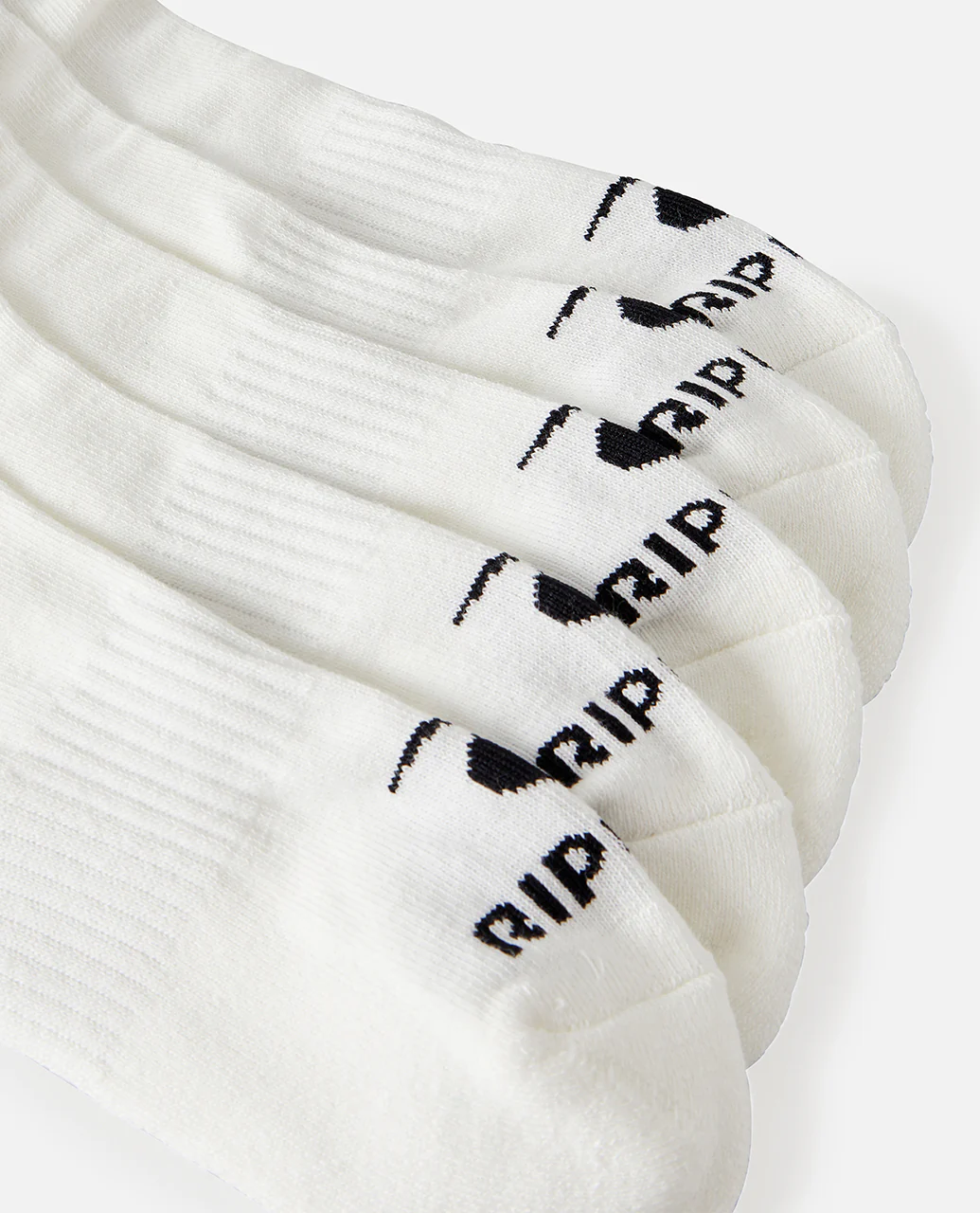 Rip Curl Mens Brand Arch Support 5 Pack Trainer Ankle Socks - Image 7
