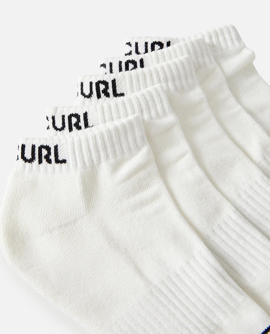 Rip Curl Mens Brand Arch Support 5 Pack Trainer Ankle Socks - Image 8