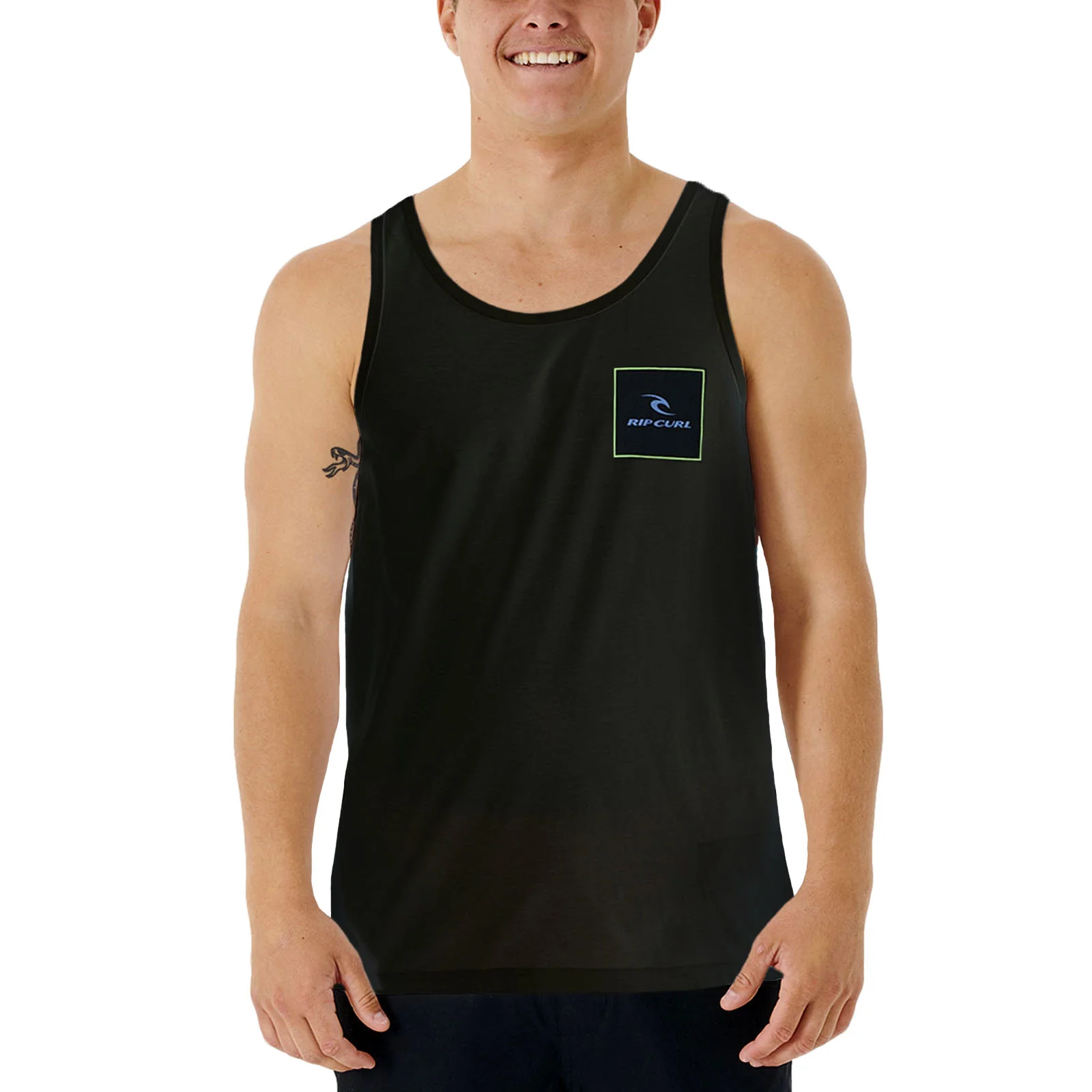 Rip Curl Mens Corp Icon Crew Neck Tank - Image 2