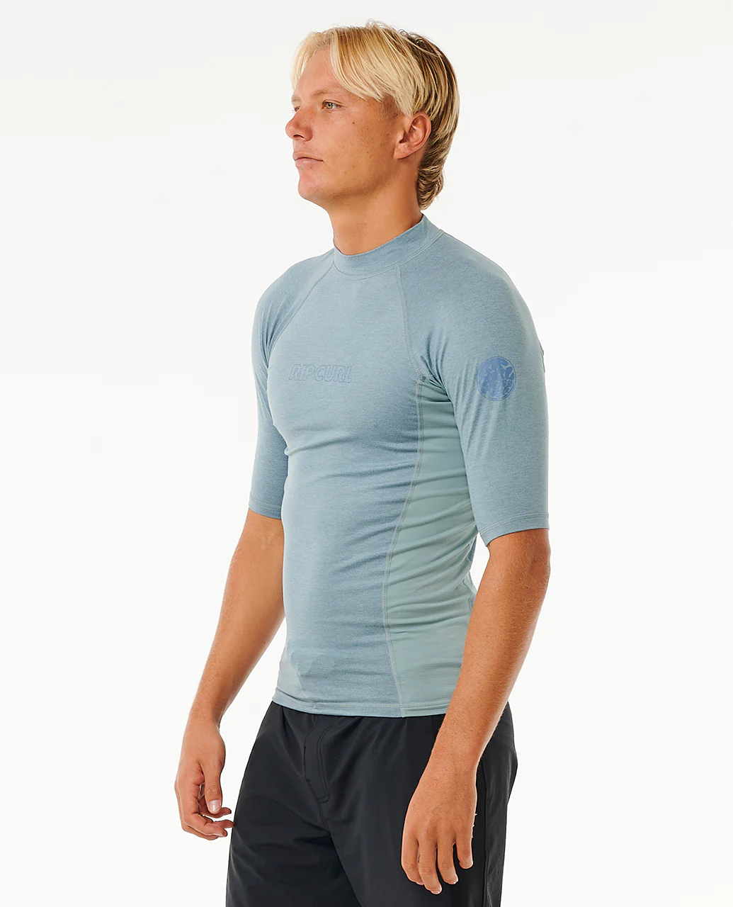 Rip Curl Mens Dawn Patrol UPF 50 Perf Short Sleeve Rash Vest - Image 10