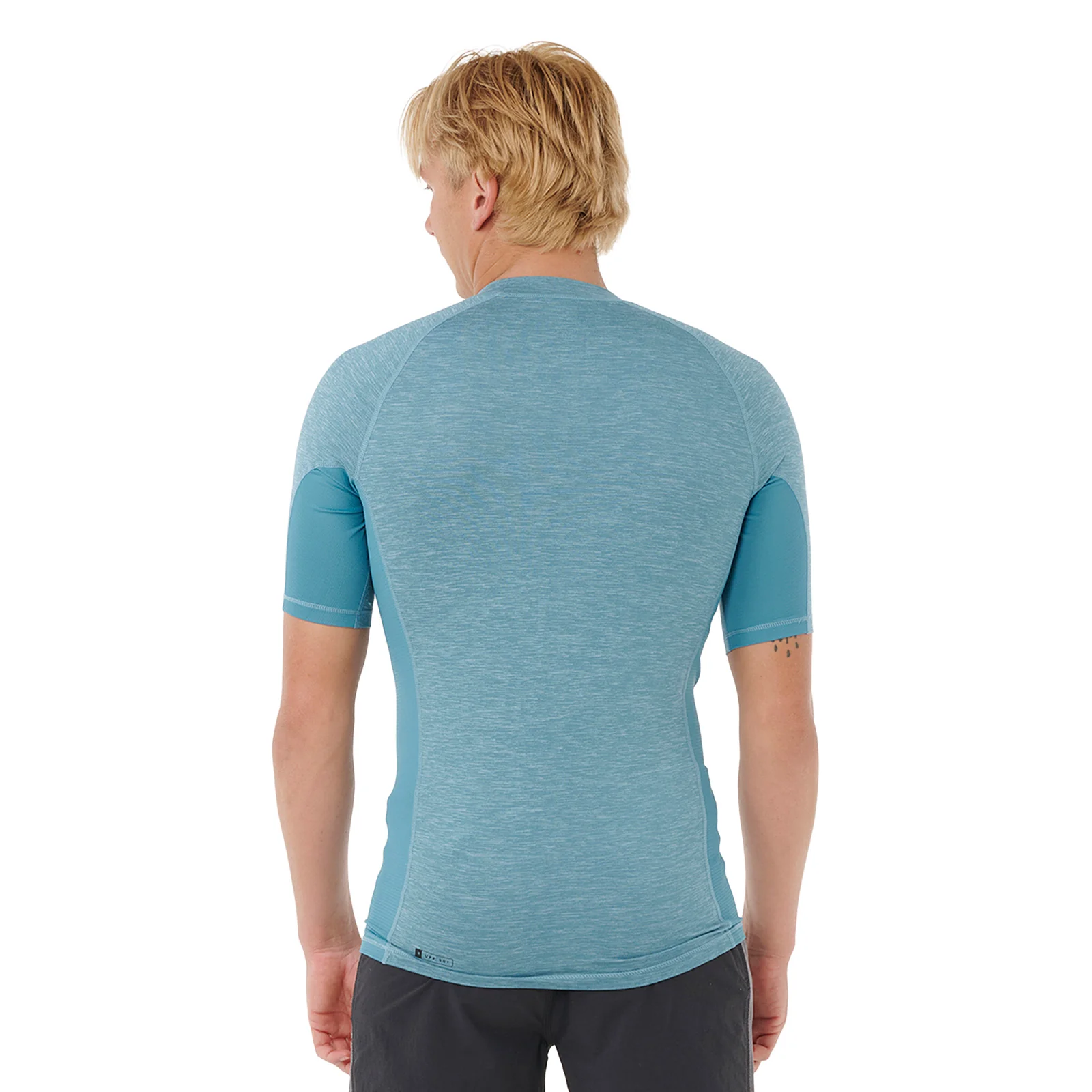Rip Curl Mens Dawn Patrol UPF 50 Perf Short Sleeve Rash Vest - Image 19