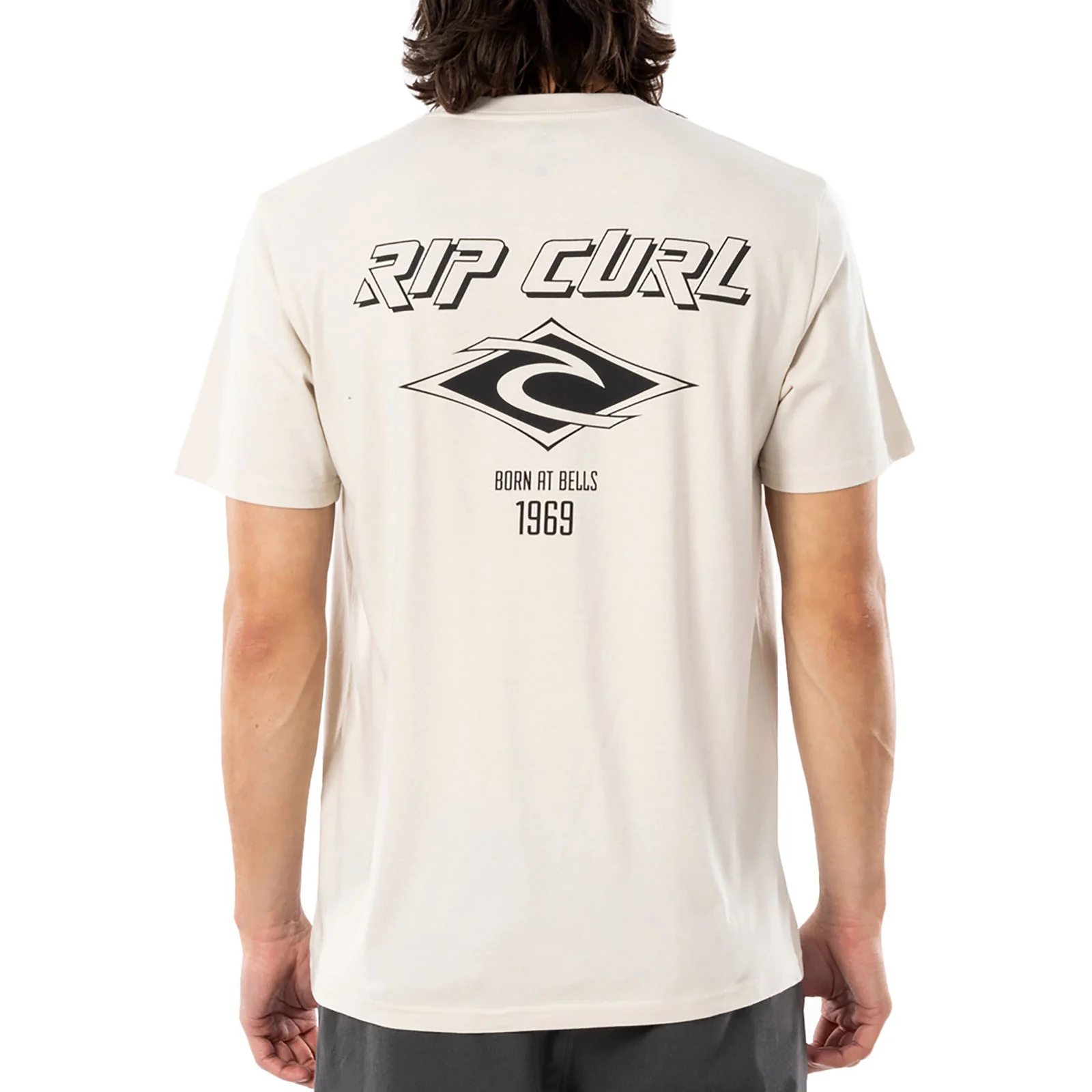 Rip Curl Mens Fade Out Icon Crew Neck Cotton T-Shirt - Image 2