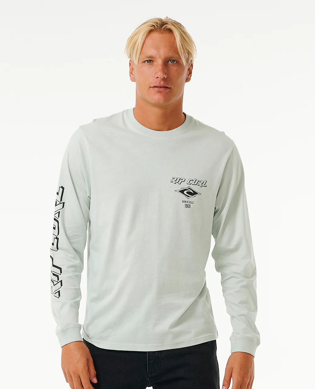 Rip Curl Mens Fade Out Icon Long Sleeve T-Shirt - Image 3