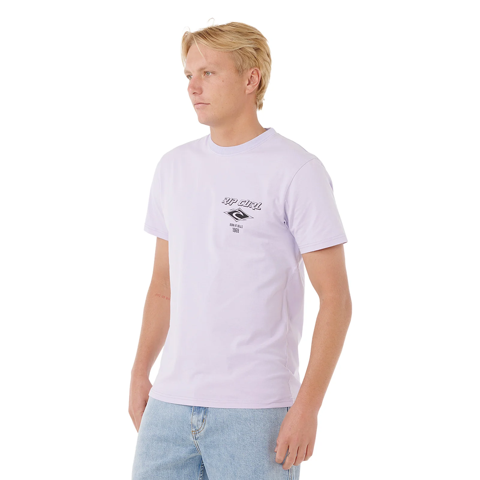 Rip Curl Mens Fade Out Icon Short Sleeve T-Shirt - Image 17