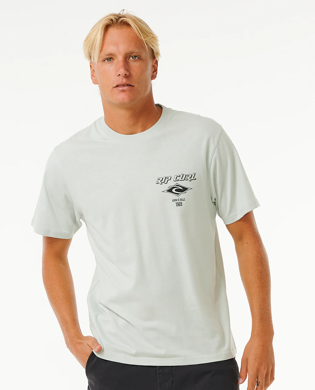 Rip Curl Mens Fade Out Icon Short Sleeve T-Shirt - Image 4