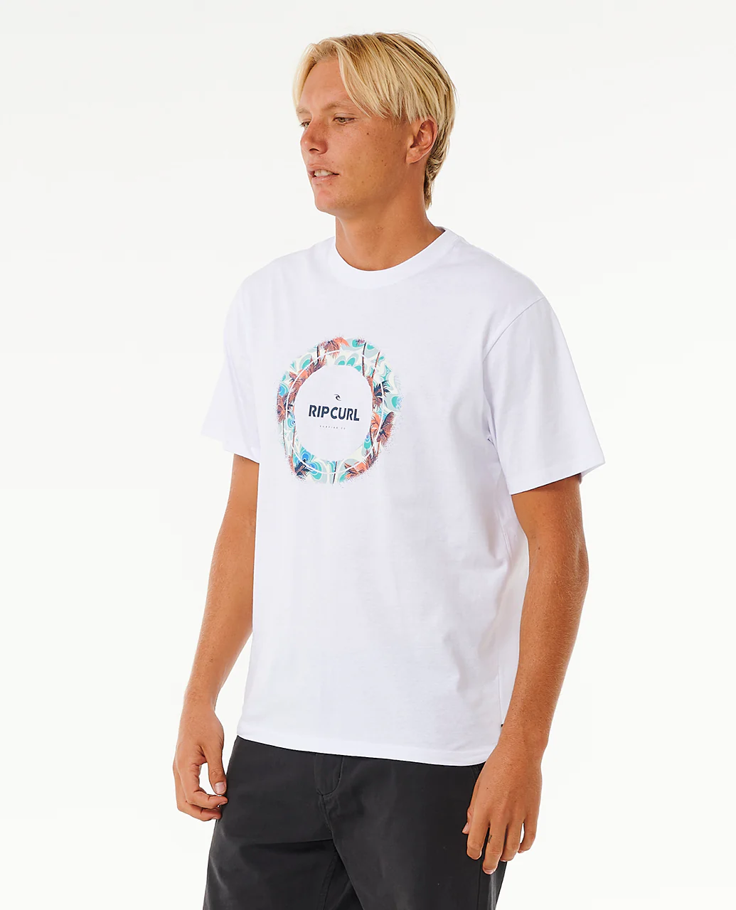 Rip Curl Mens Fill Me Up Cotton Short Sleeve T-Shirt - Image 7