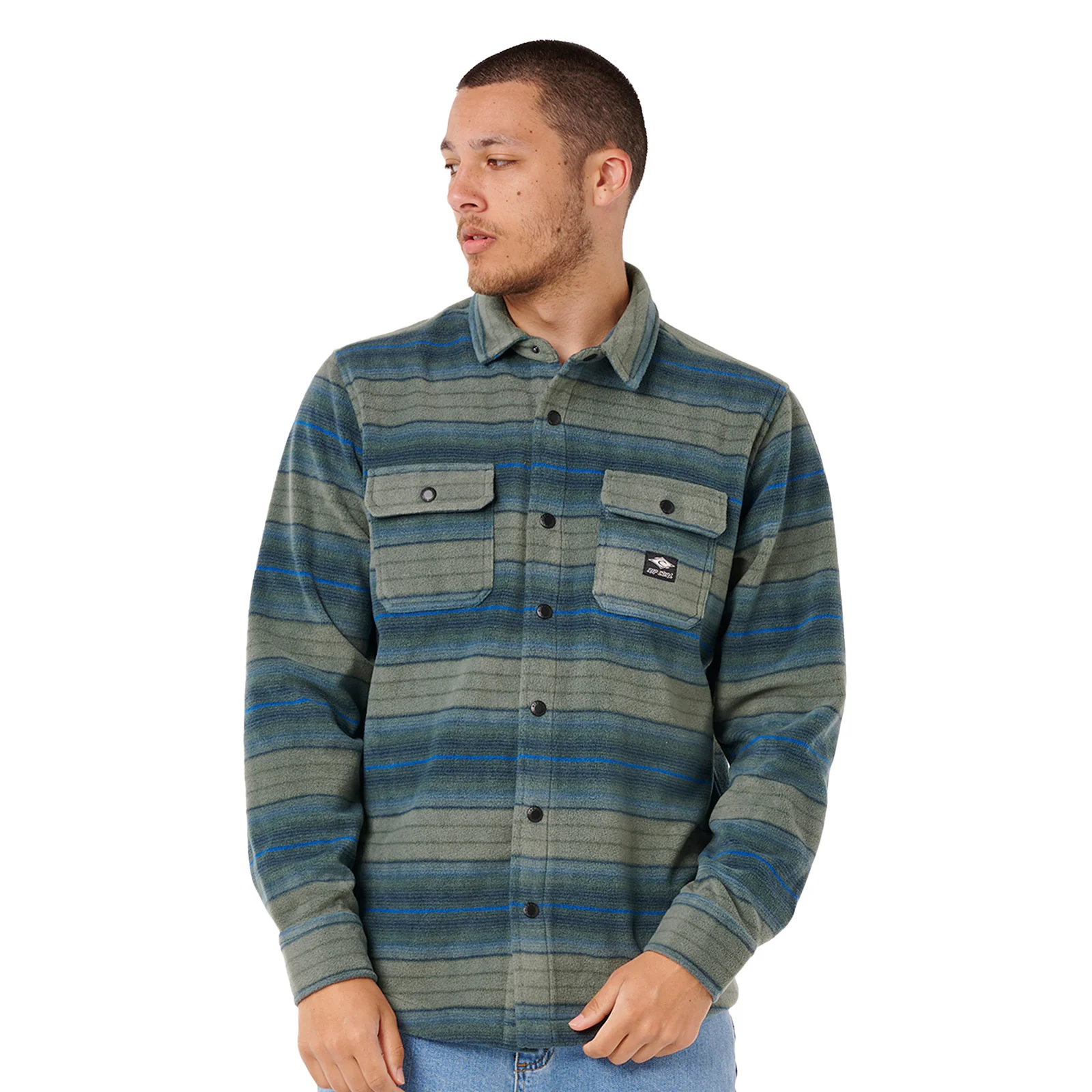 Rip Curl Mens Fun Times Polar Fleece Long Sleeve Shirt - Image 2