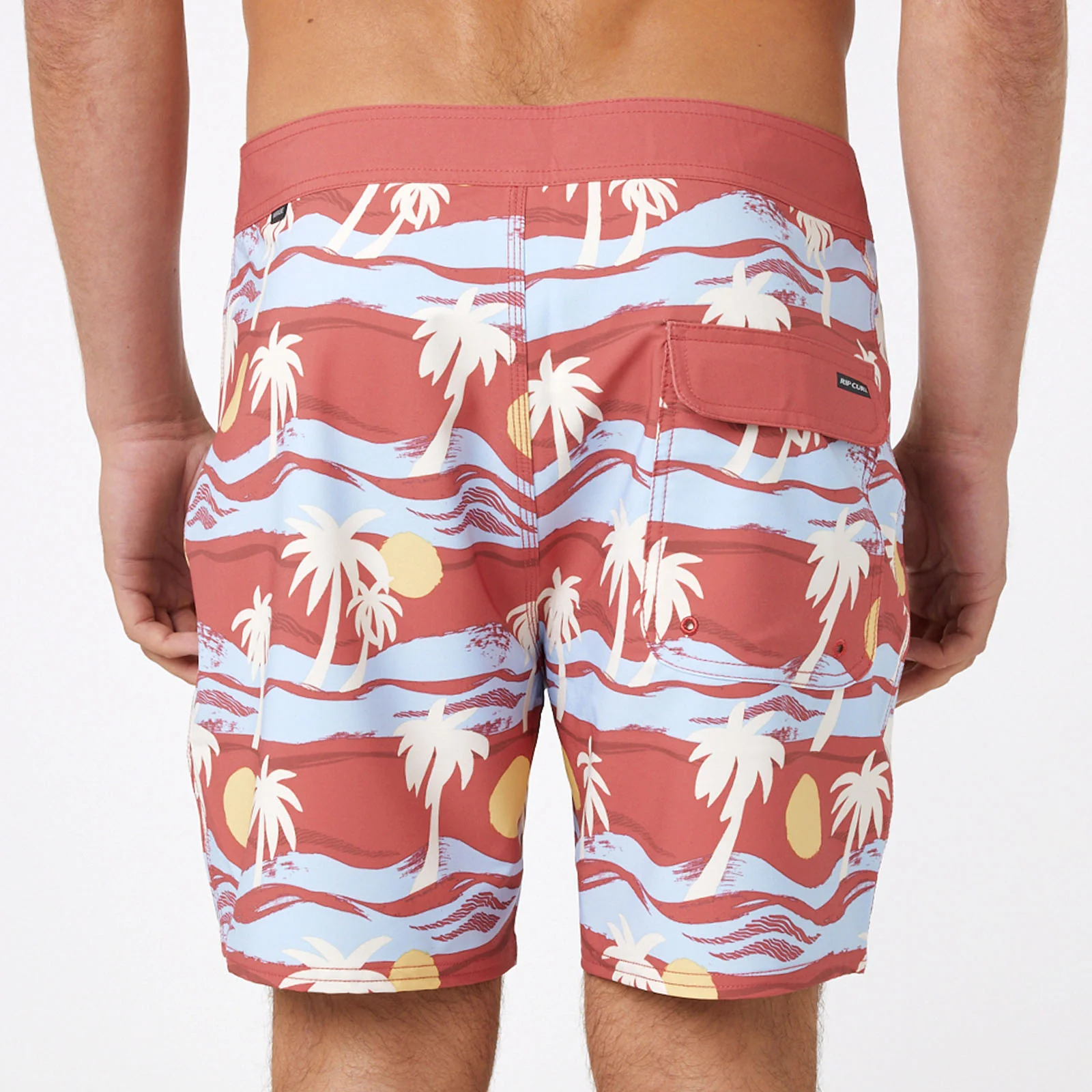 Rip Curl Mens Mirage Retro Dunes 17" Boardshorts - Dusty Rose - Image 2