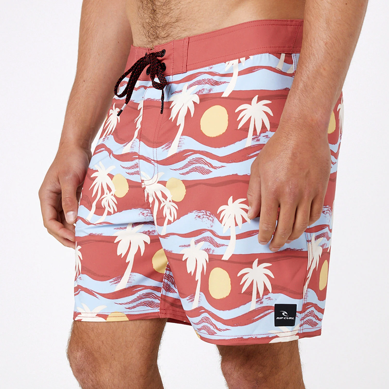 Rip Curl Mens Mirage Retro Dunes 17" Boardshorts - Dusty Rose - Image 3