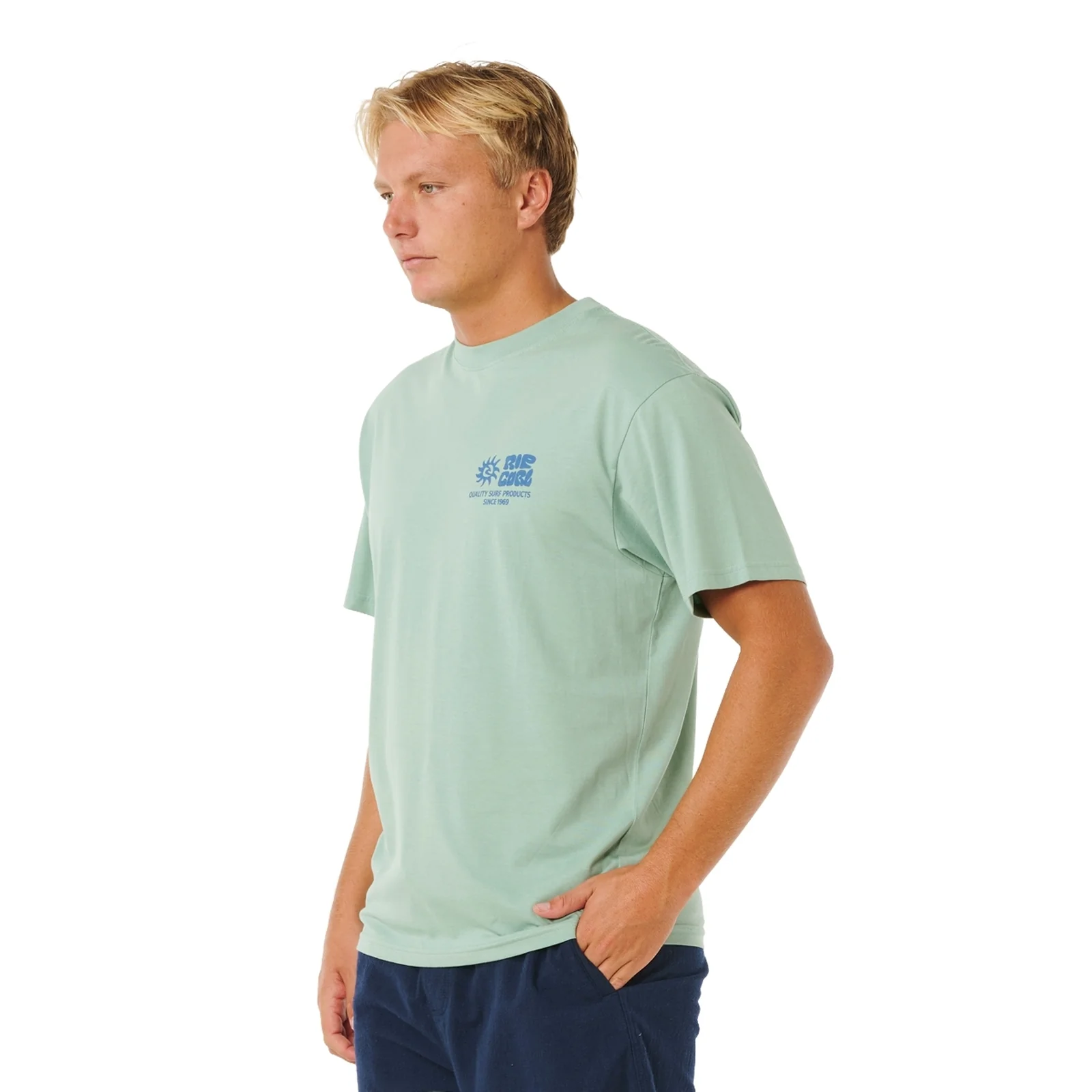 Rip Curl Mens Pacific Rinse Glass Off Short Sleeve T-Shirt - Image 6