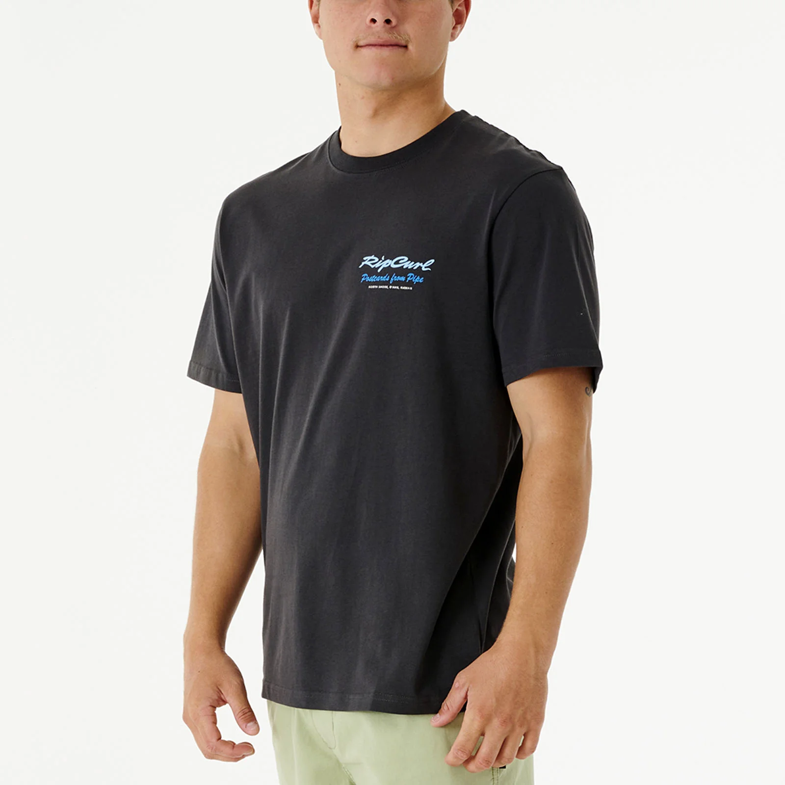 Rip Curl Mens Postcards 2nd Reef Crew Neck Cotton T-Shirt - Image 7
