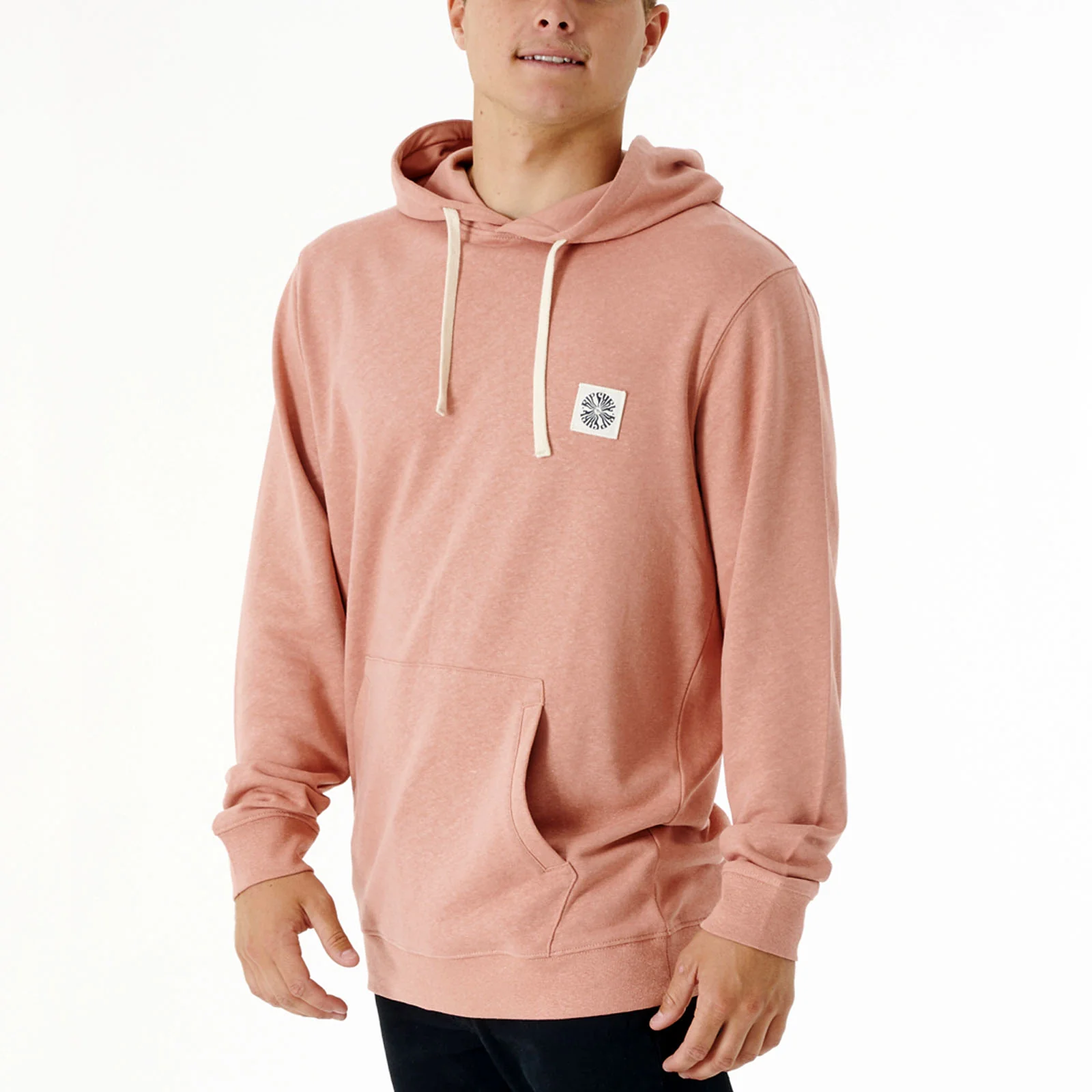 Rip Curl Mens Salt Water Culture Rails Pullover Hoodie - Dusty Rose - Image 3