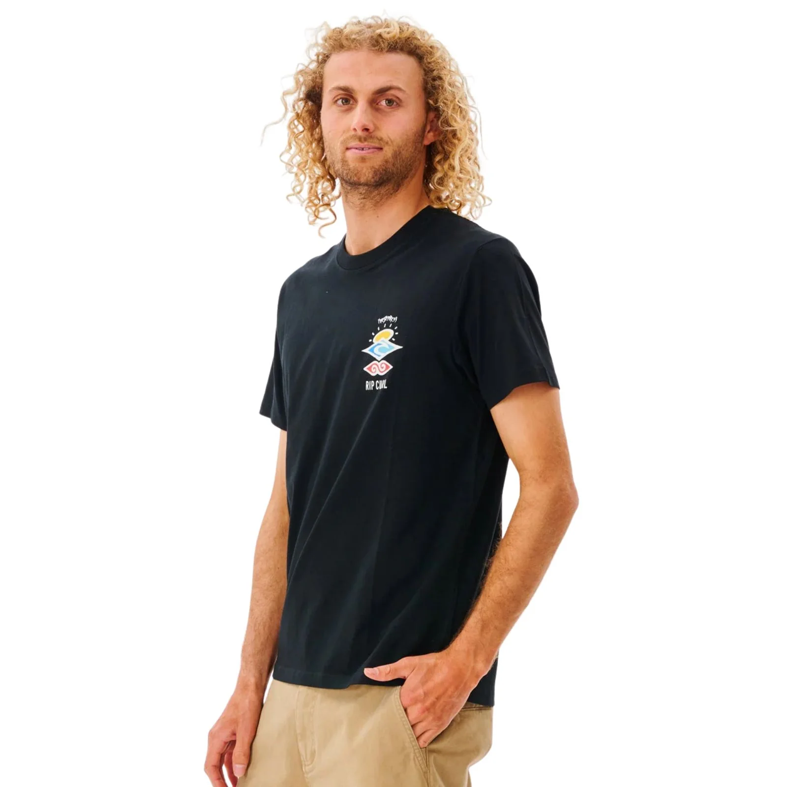 Rip Curl Mens Search Icon Graphic Short Sleeve T-Shirt - Image 9