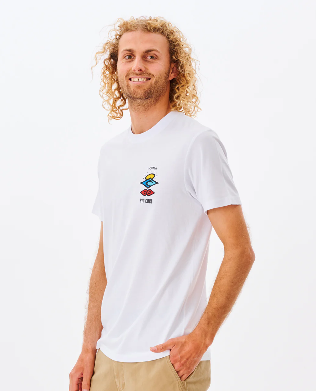 Rip Curl Mens Search Icon Short Sleeve Crew Neck T-Shirt - Image 11