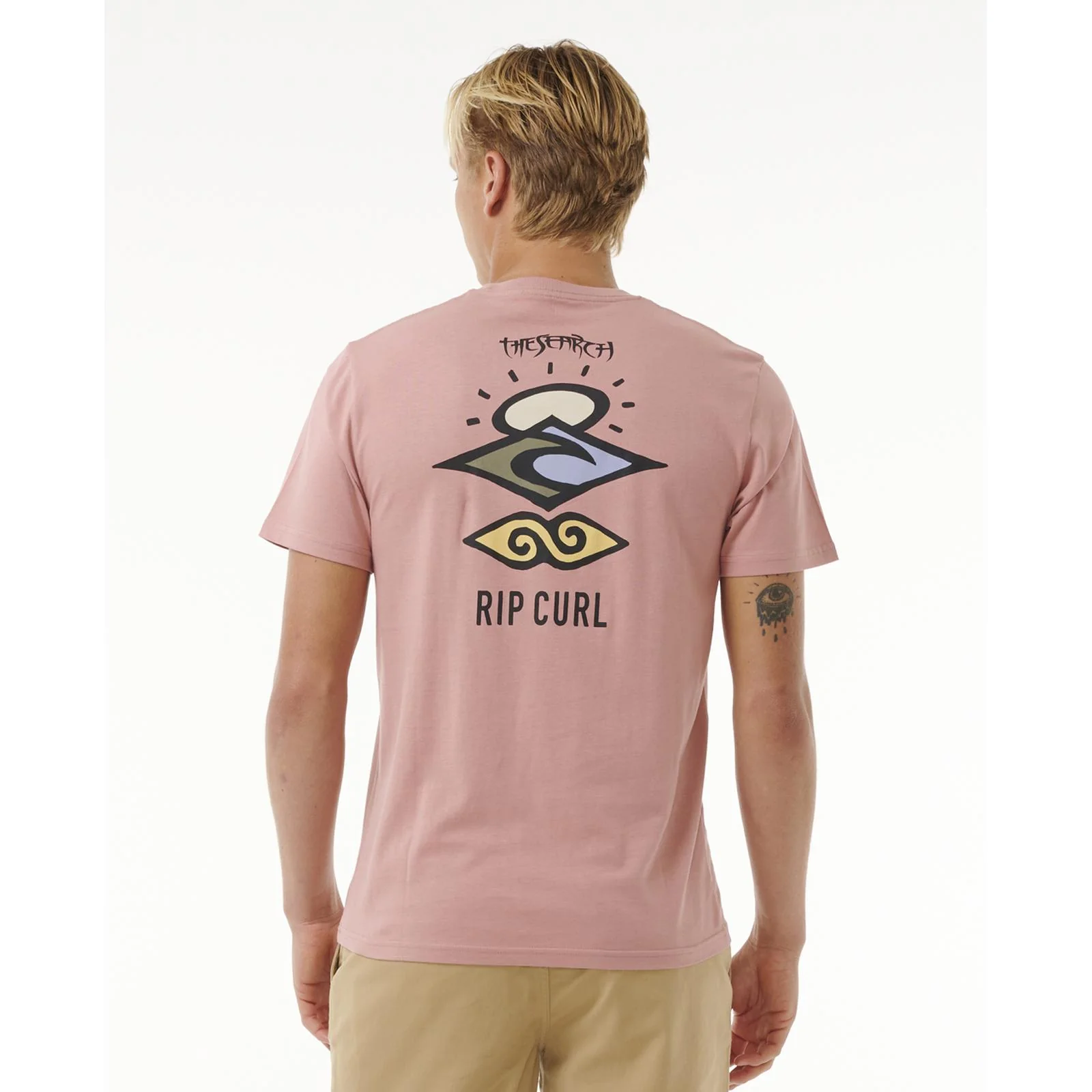 Rip Curl Mens Search Icon Short Sleeve Crew Neck T-Shirt - Image 14