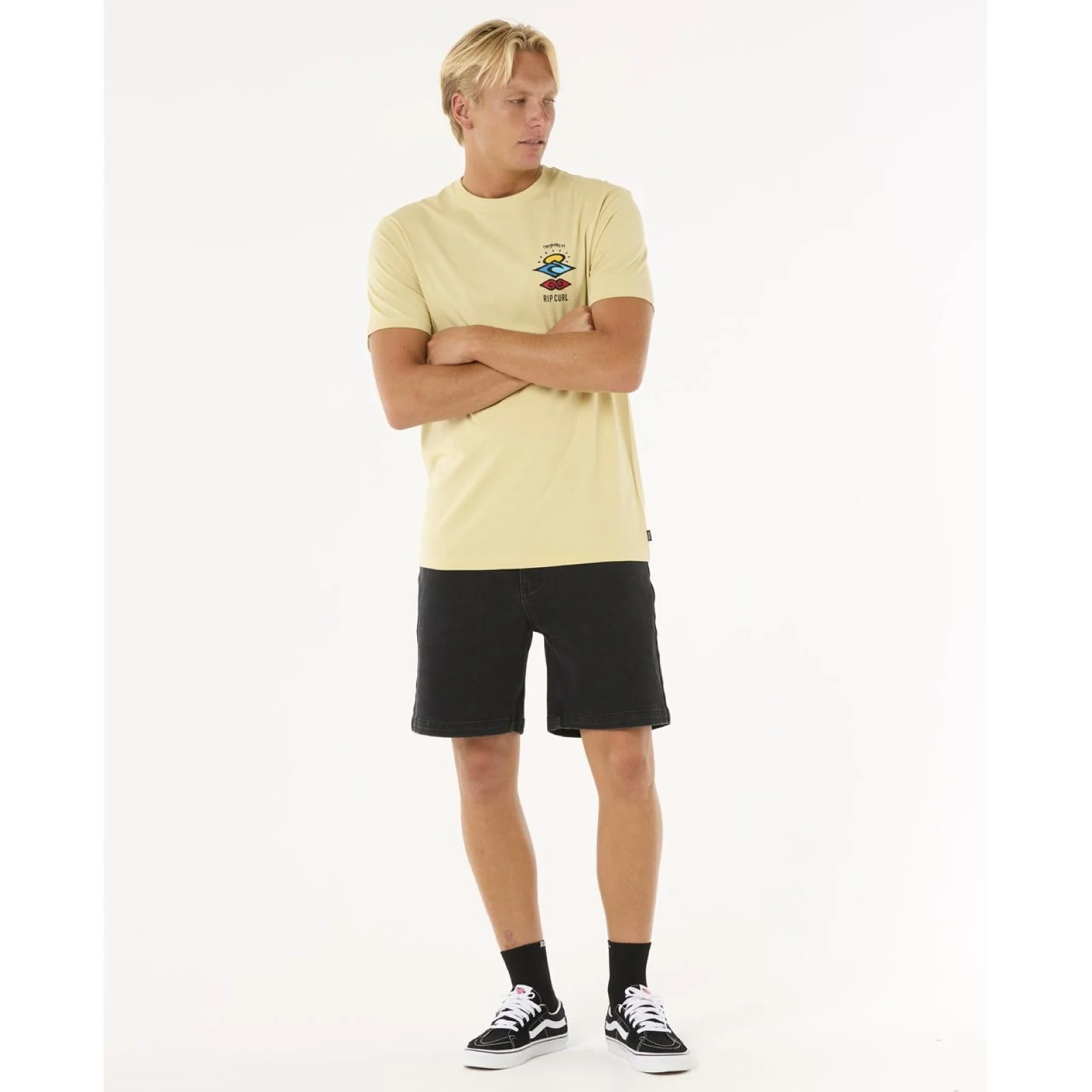Rip Curl Mens Search Icon Short Sleeve Crew Neck T-Shirt - Image 31