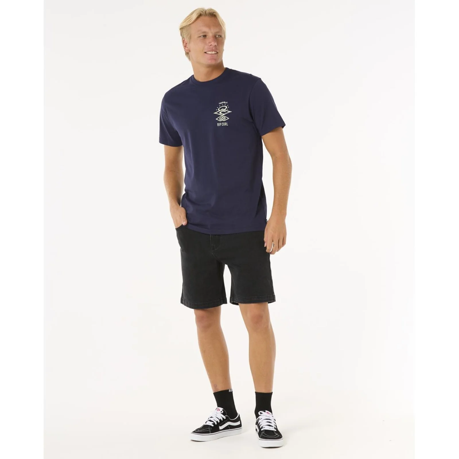 Rip Curl Mens Search Icon Short Sleeve Crew Neck T-Shirt - Image 32
