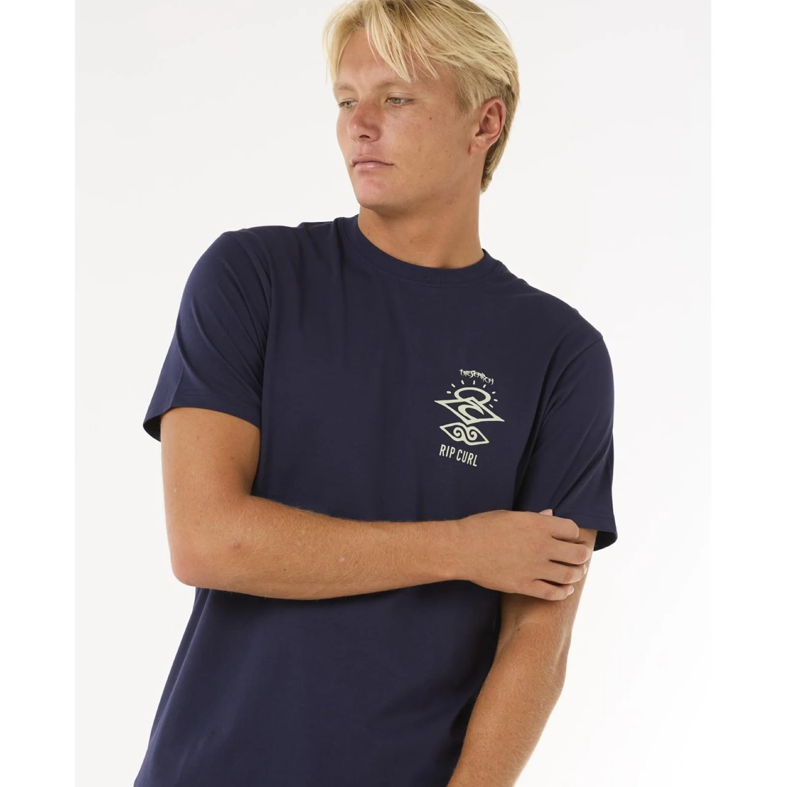 Rip Curl Mens Search Icon Short Sleeve Crew Neck T-Shirt - Image 38