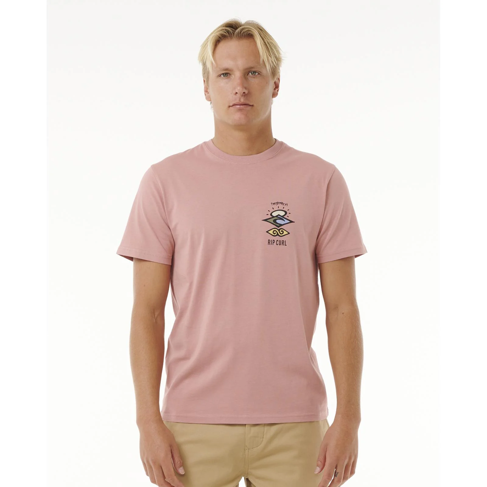Rip Curl Mens Search Icon Short Sleeve Crew Neck T-Shirt - Image 6