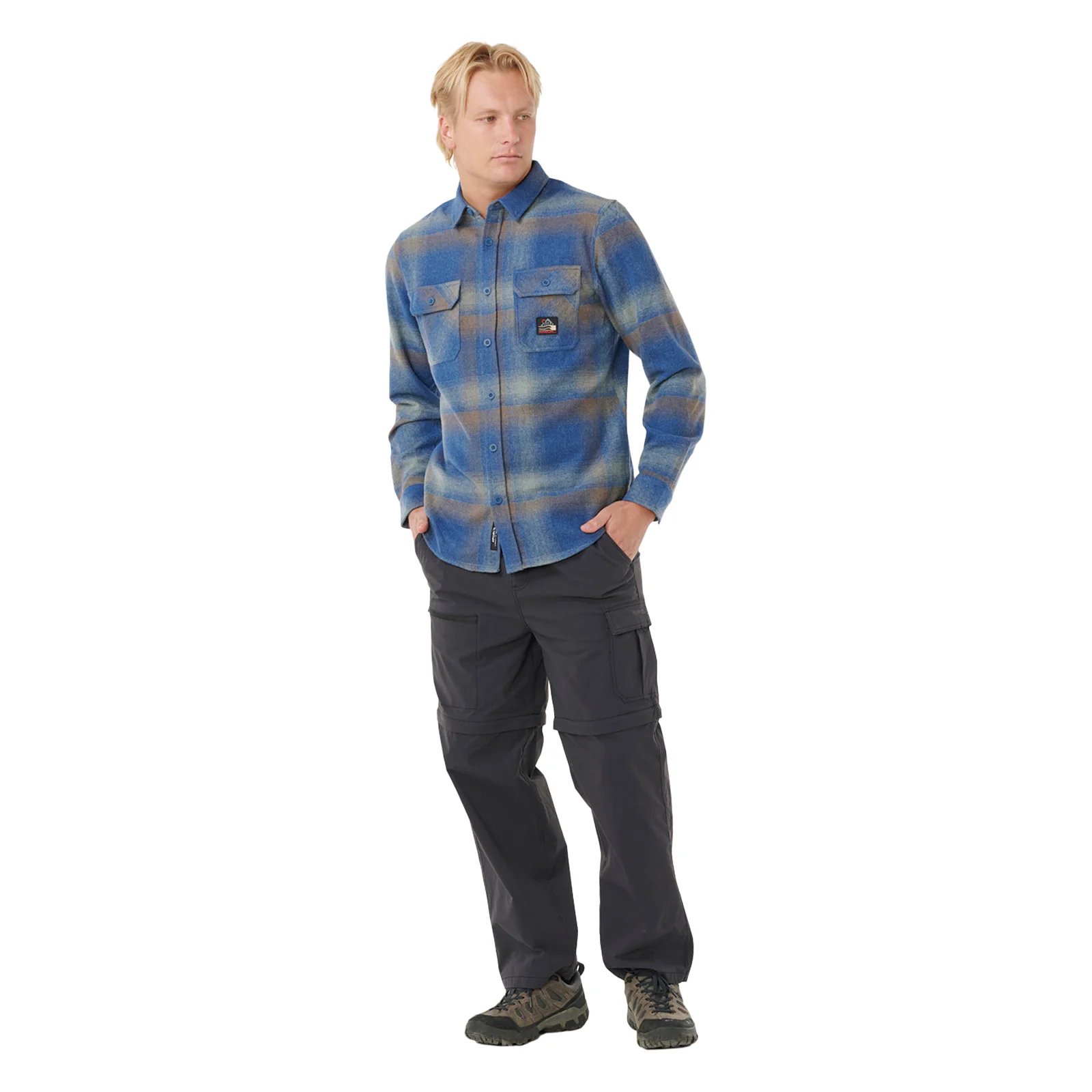 Rip Curl Mens Search Wool Flannel Long Sleeve Shirt - Image 4