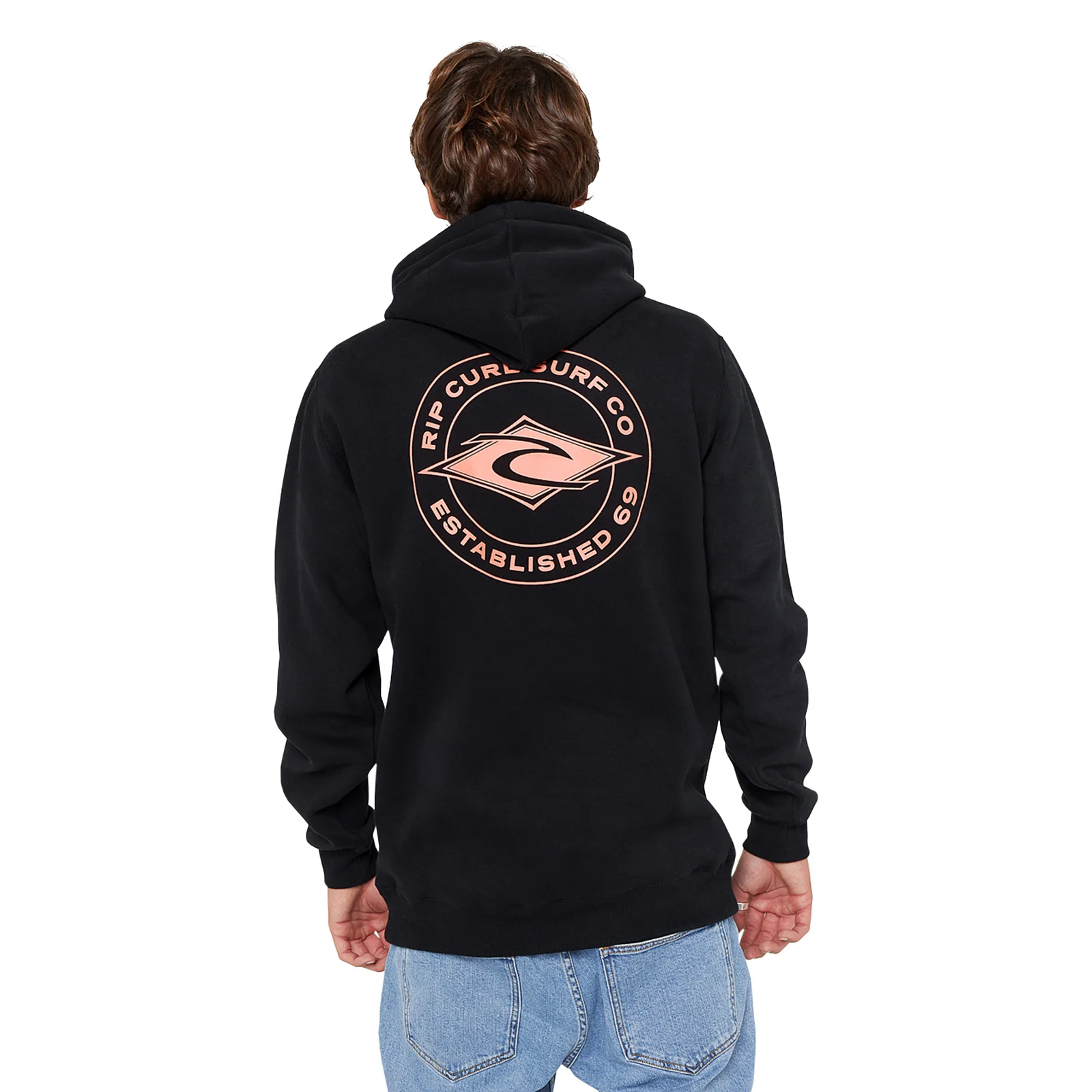 Rip Curl Mens Staple Back Print Logo Hoodie - Image 5