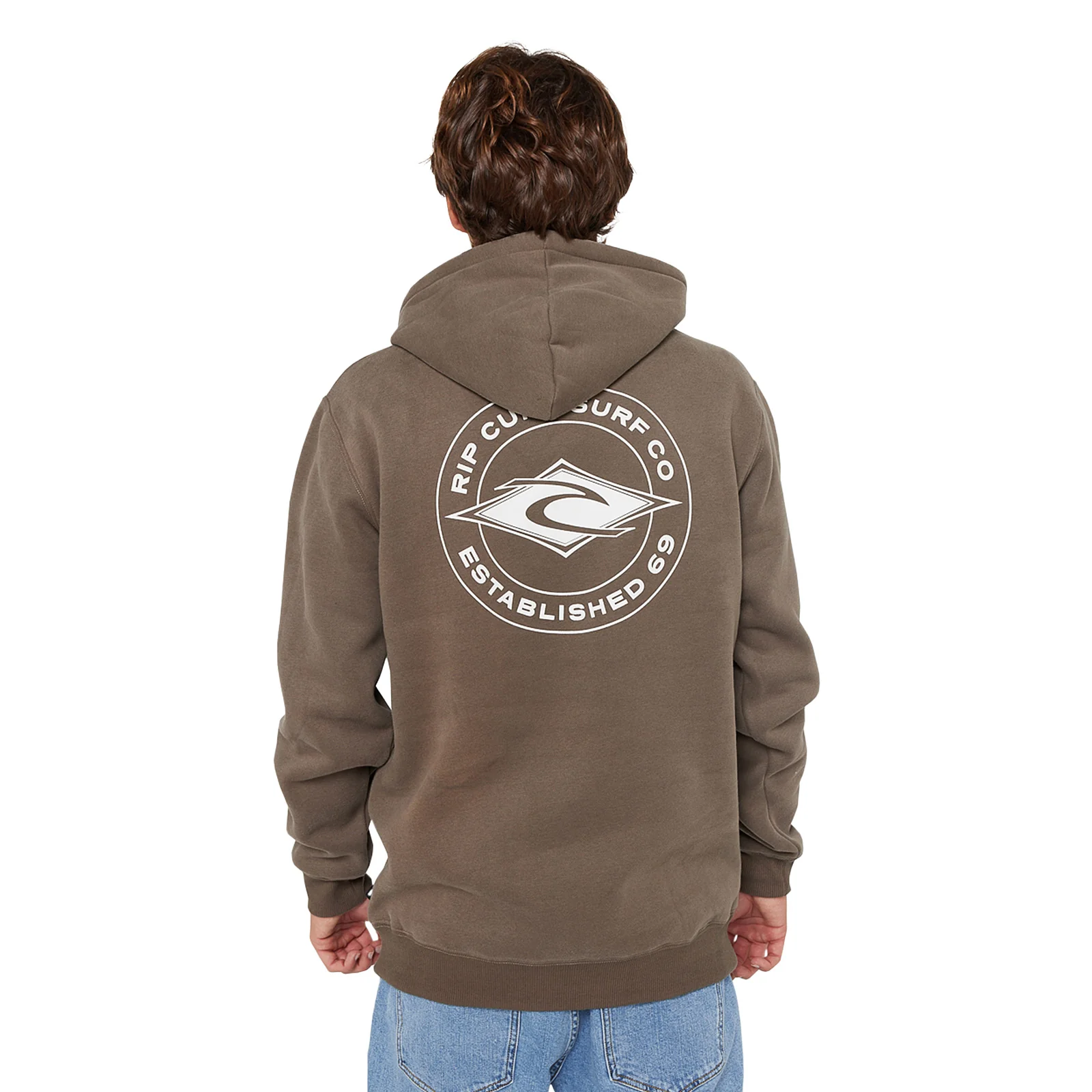 Rip Curl Mens Staple Back Print Logo Hoodie - Image 6