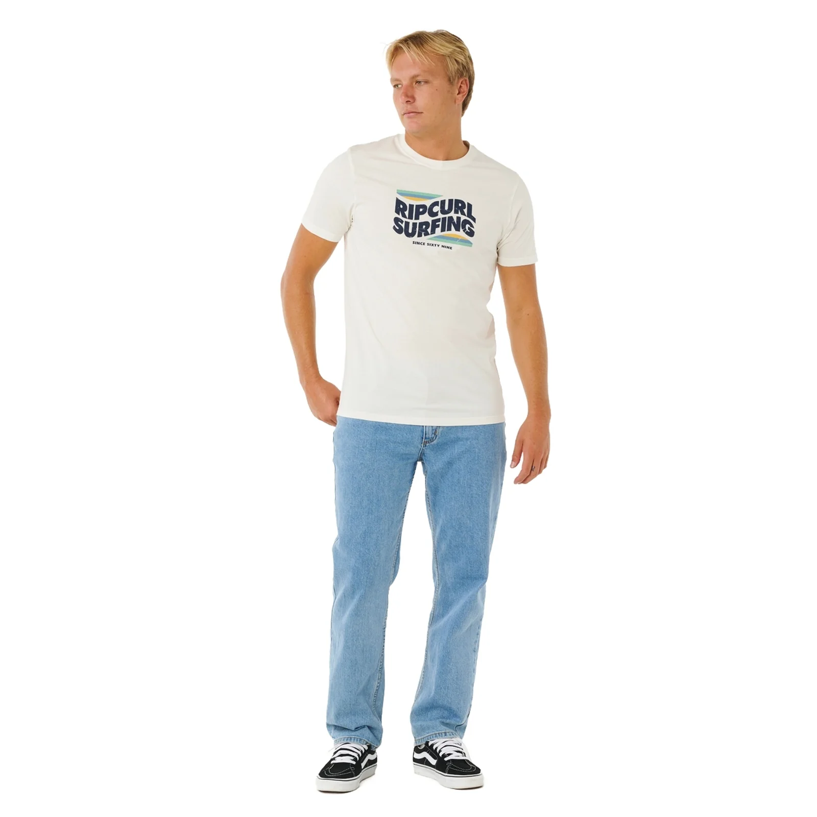 Rip Curl Mens Streamline Big logo Short Sleeve T-Shirt - Image 12