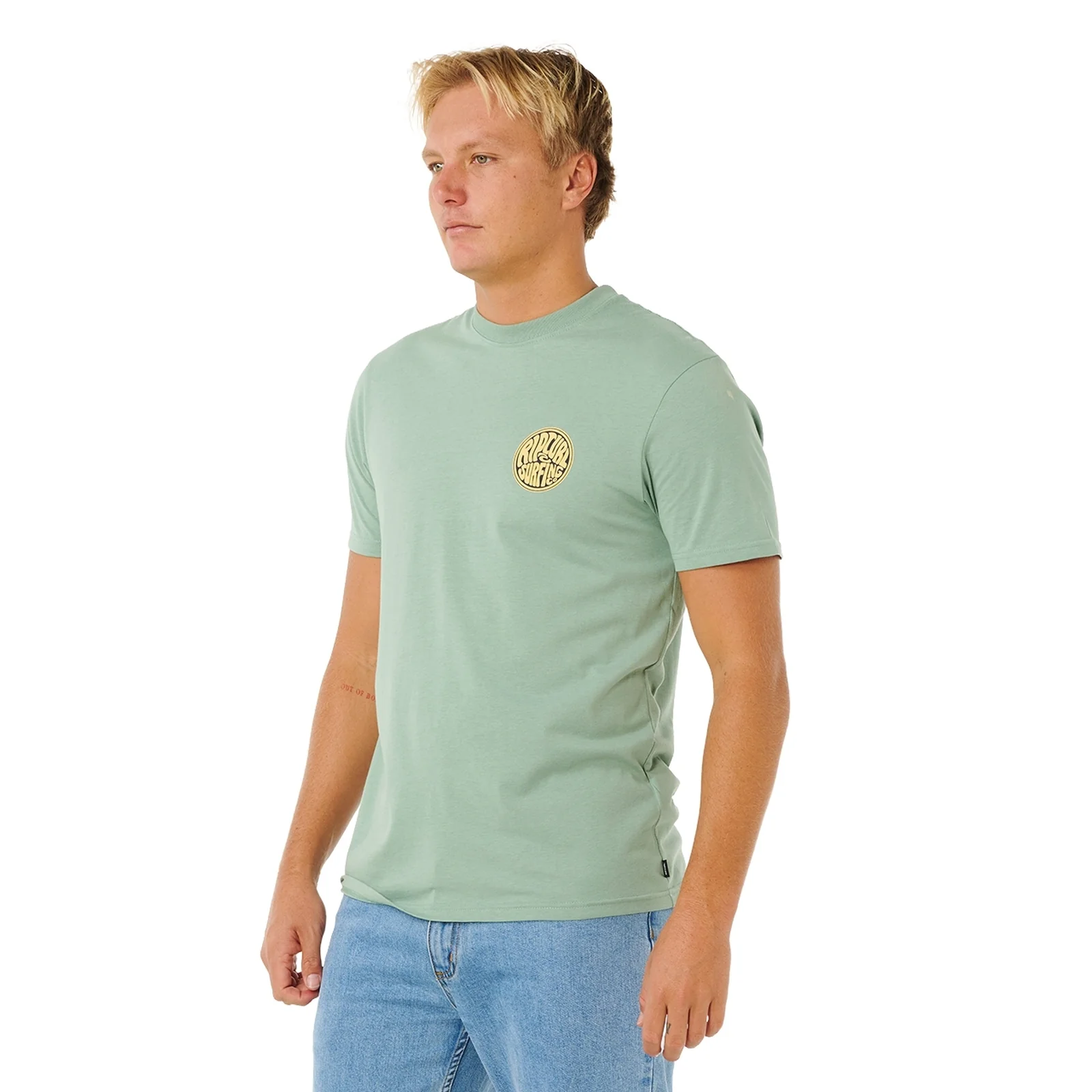 Rip Curl Mens Streamline Palmy Graphic Short Sleeve T-Shirt - Image 8