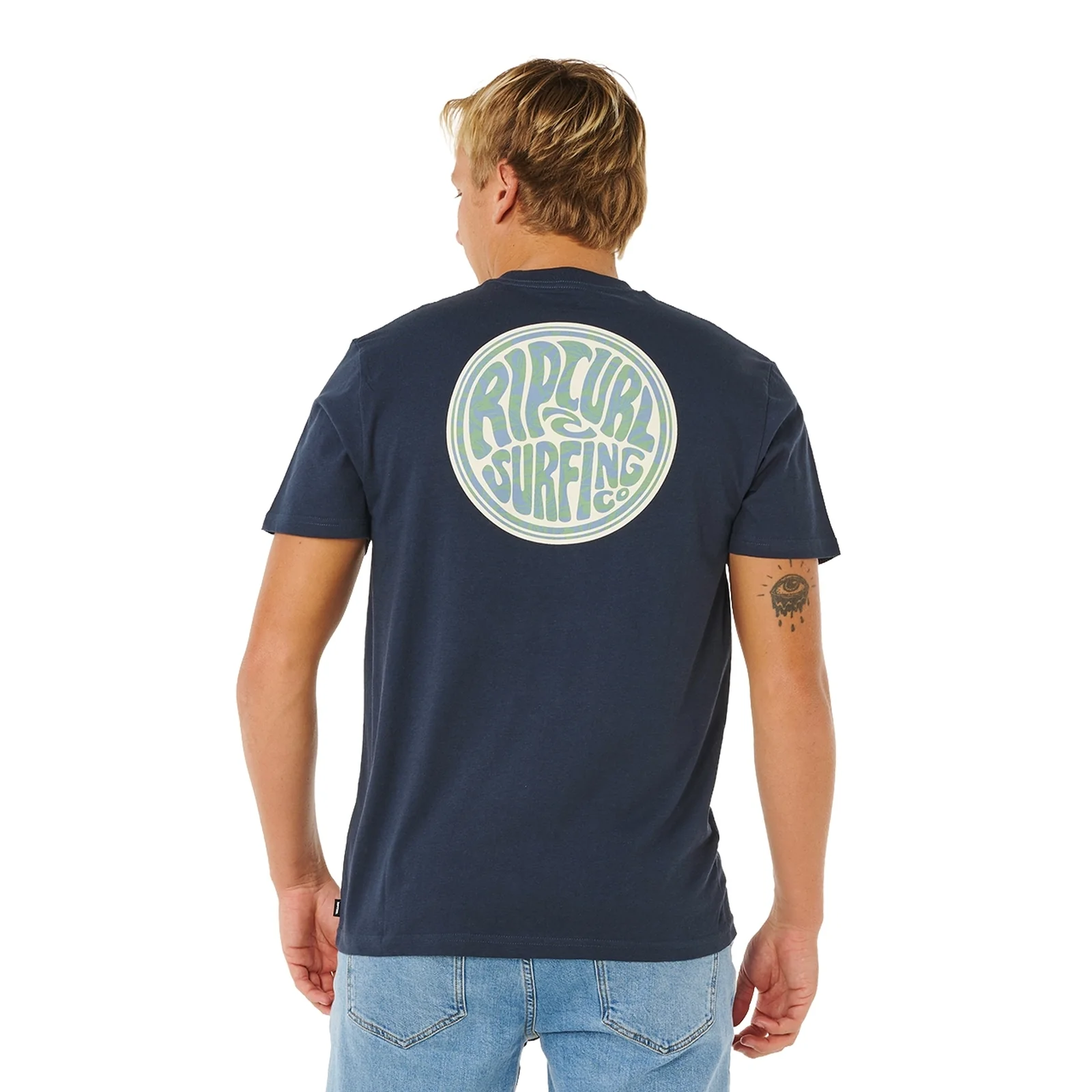 Rip Curl Mens Streamline Pass Graphic Short Sleeve T-Shirt - Image 11