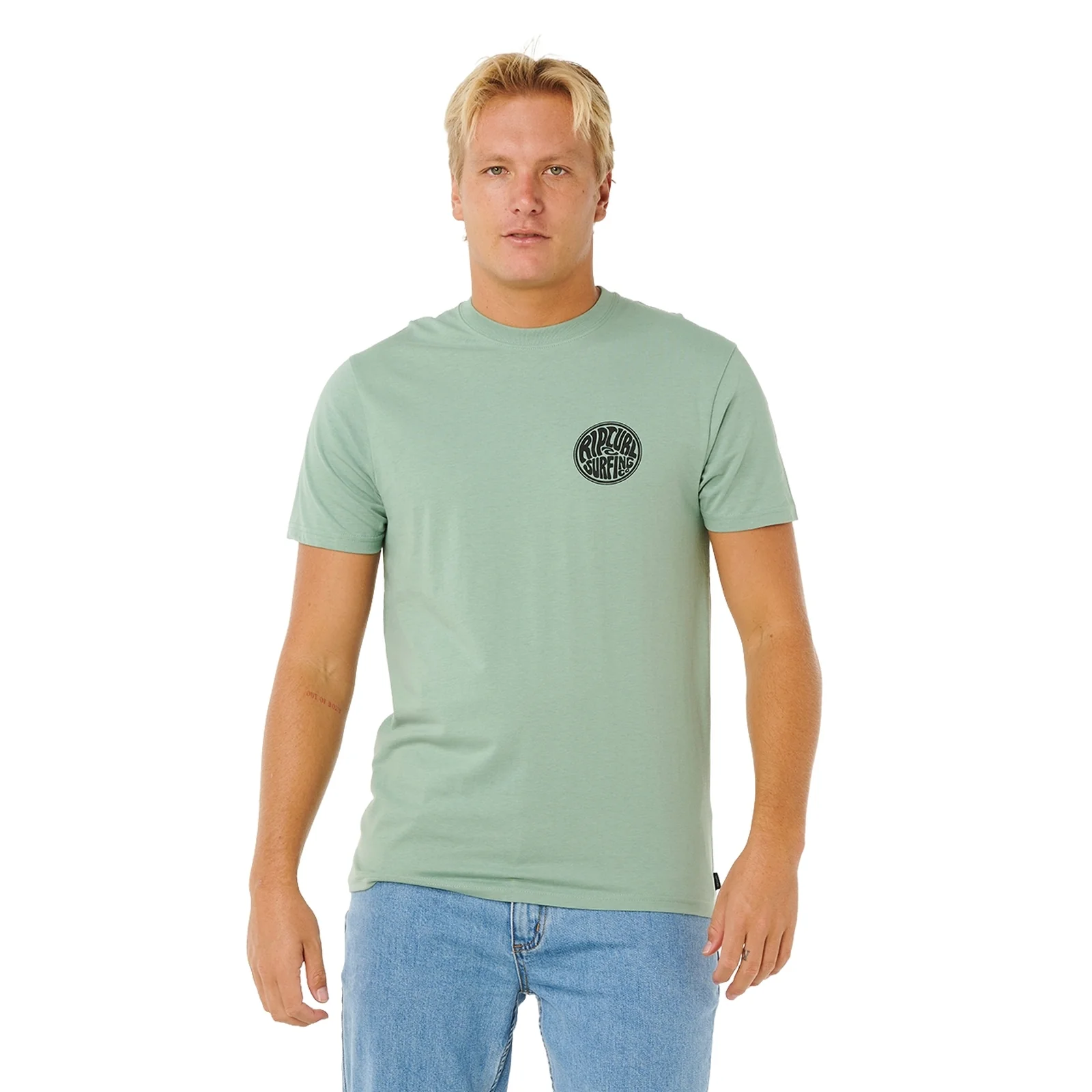 Rip Curl Mens Streamline Pass Graphic Short Sleeve T-Shirt - Image 5